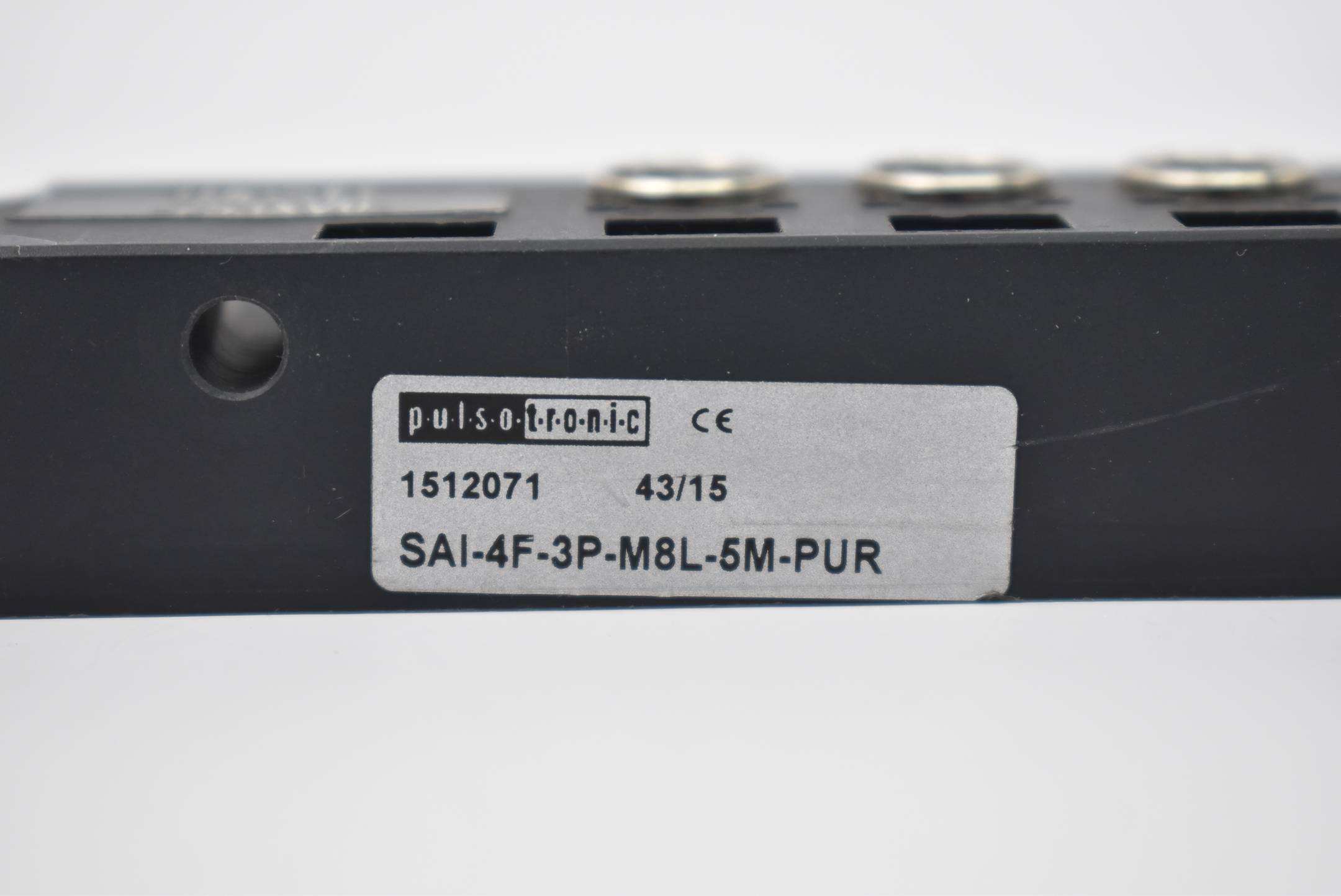 Pulsotronic Sensor-Aktor-Verteiler 15-30VDC 6A SAI-4F-3P-M8L-5M-PUR ( 1512071 )