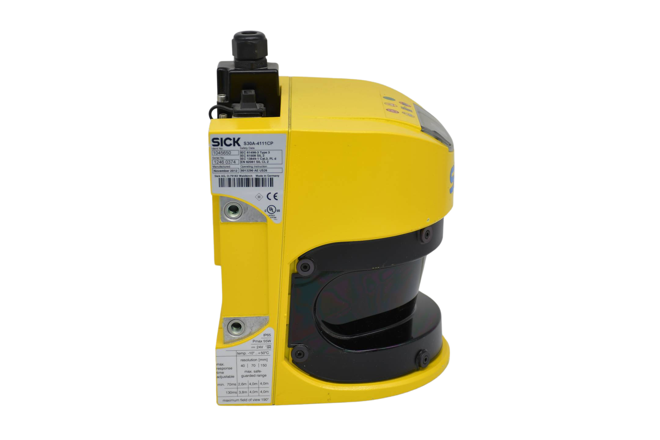 SICK S3000 PROFINET IO Sicherheits- Laserscanner S30A-4111CP ( 1045650 ) SICK S3000 PROFINET IO Sicherheits- Laserscanner S30A-4111CP ( 1045650 )