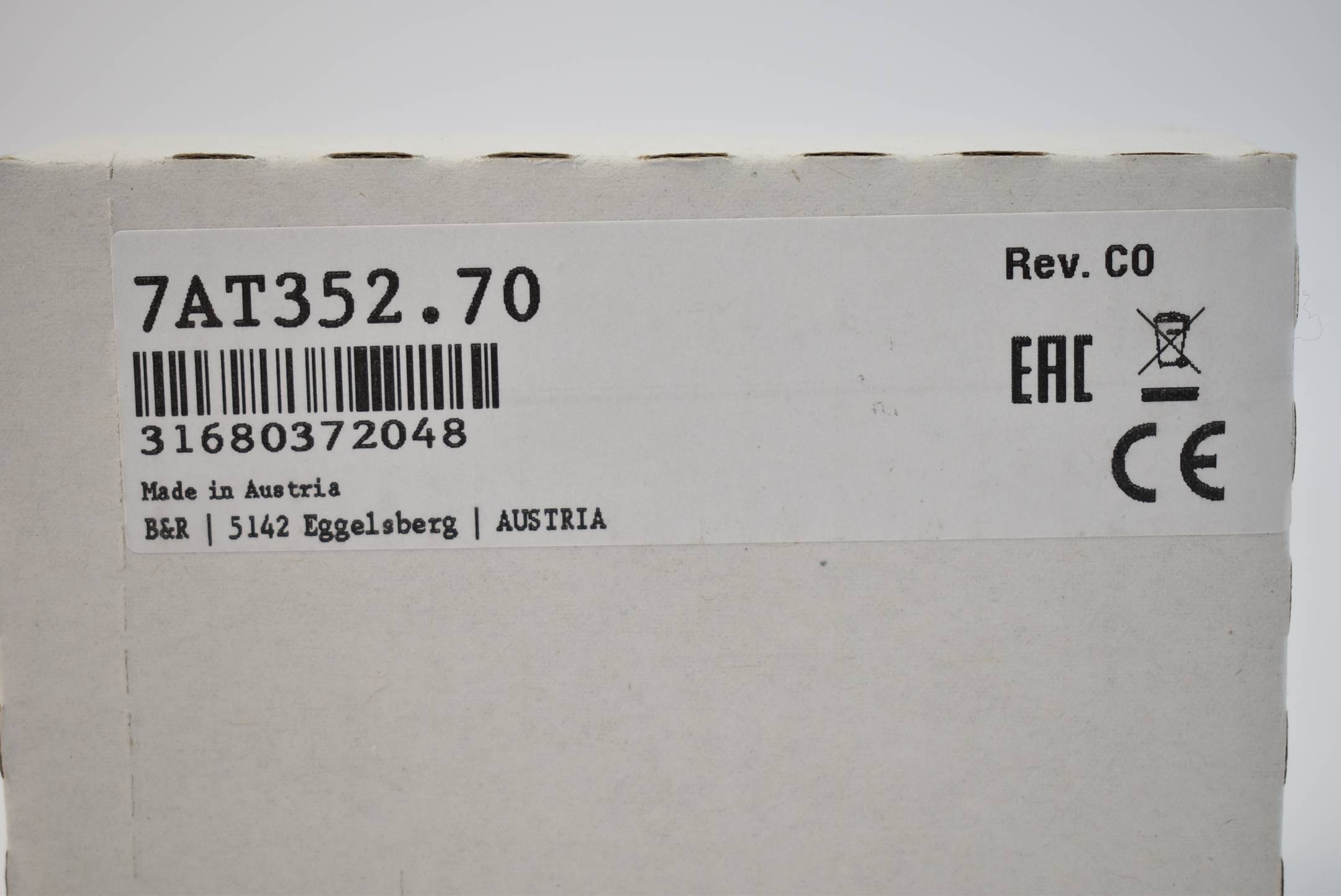 B&R automation analoges Eingangsmodul 7AT352.70 Rev. C0