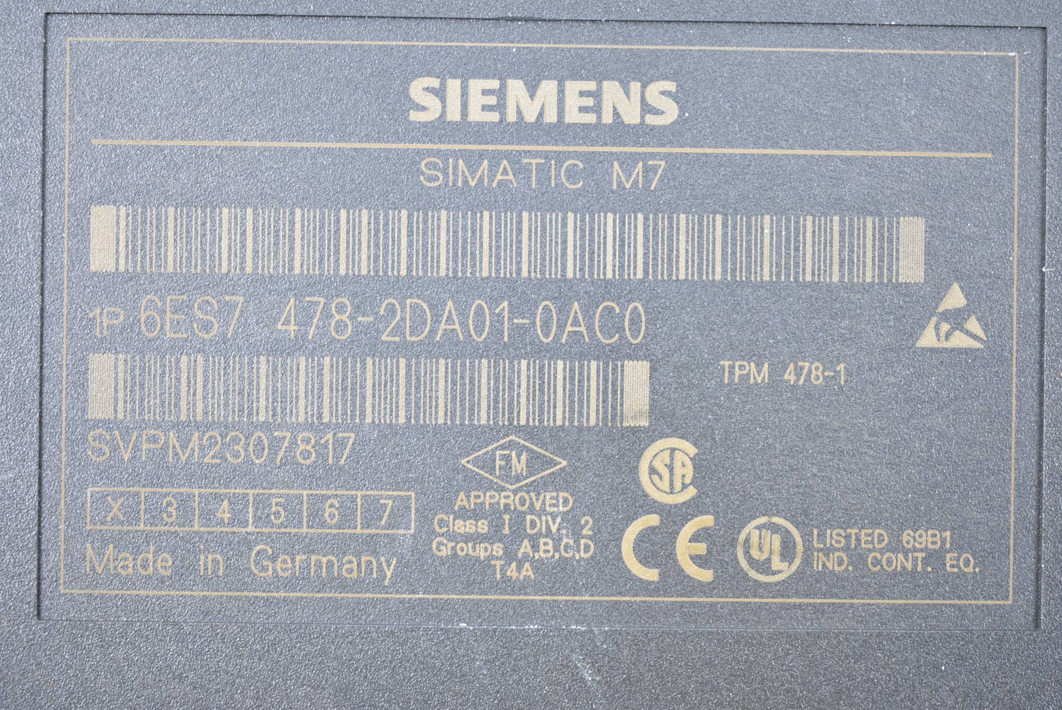 Siemens simatic M7 6ES7 478-2DA01-0AC0 ( 6ES7478-2DA01-0AC0 ) E.2