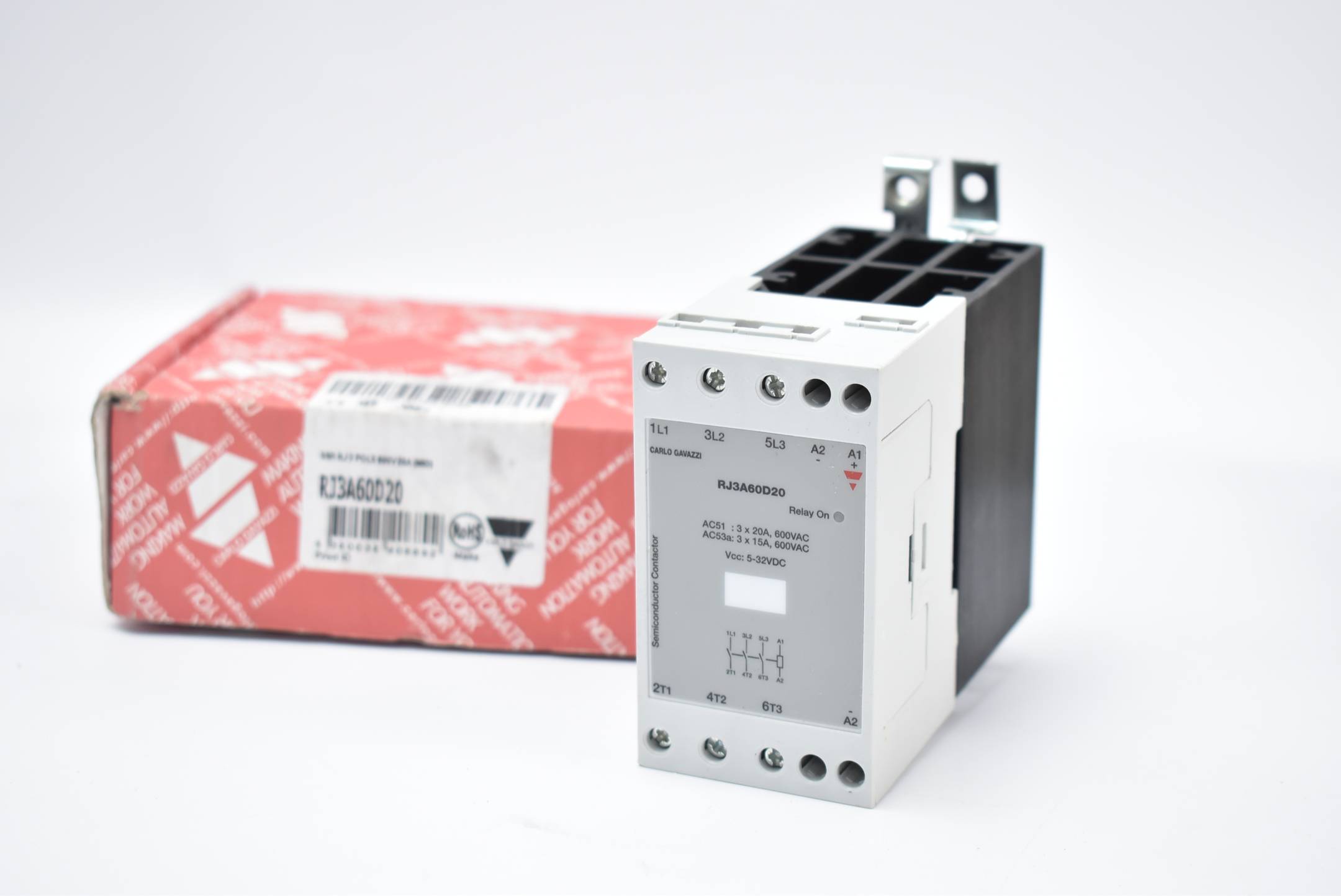 Carlo Gavazzi Halbleiterrelais 600V 20A RJ3A60D20 