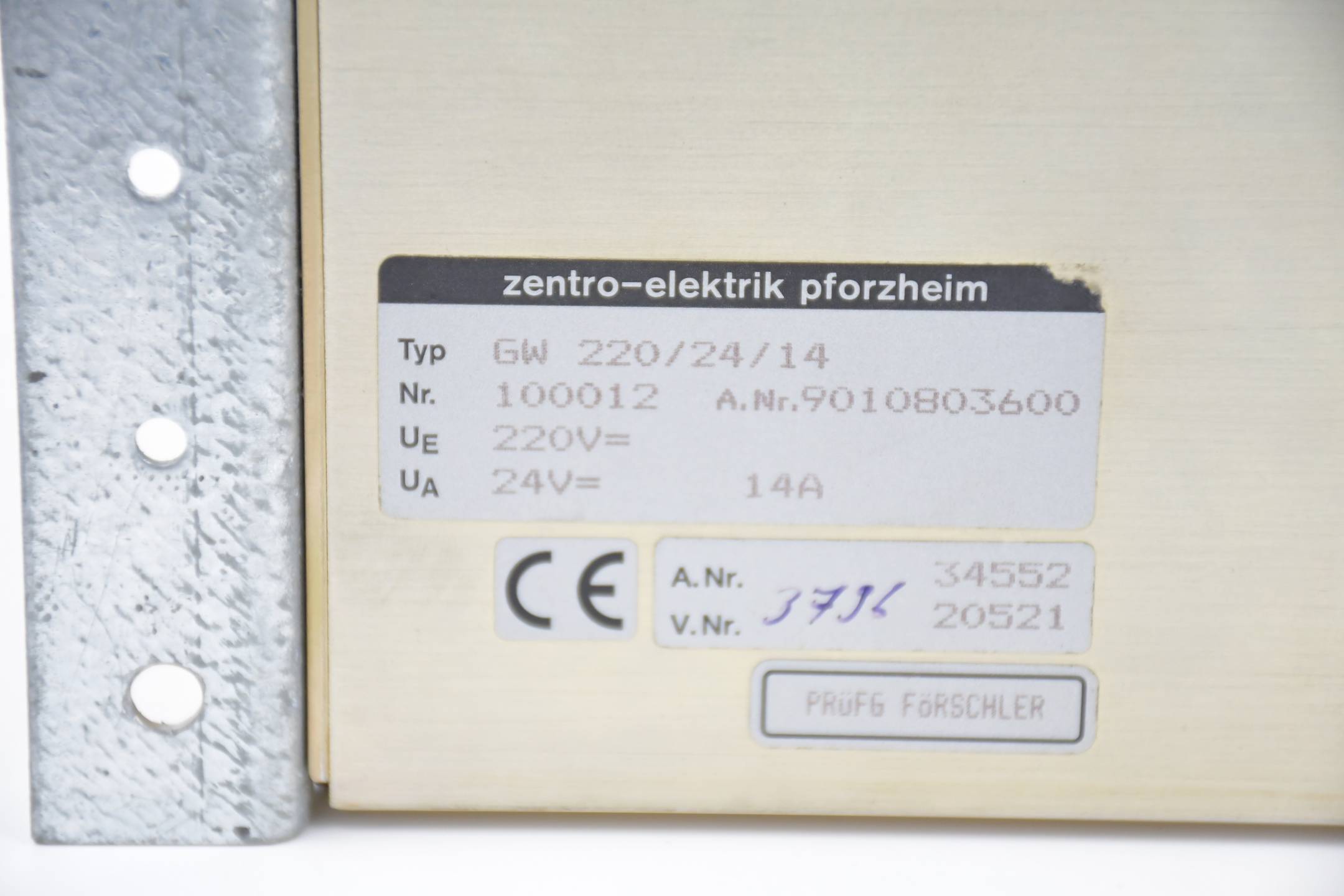 Zentro Elektronik Netzteil GW 220/24/14 ( GW220/24/14 )
