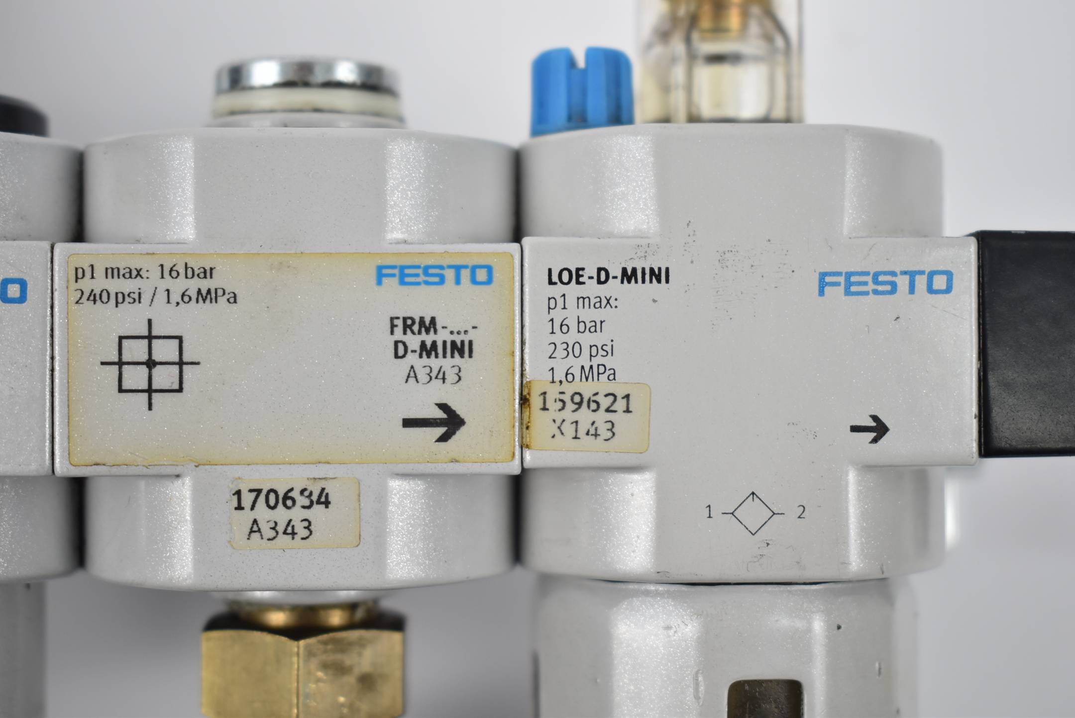 Festo Ventilinsel 165071 + 165077 + 170684 + 159621 + 175250 + 164274 + 364665