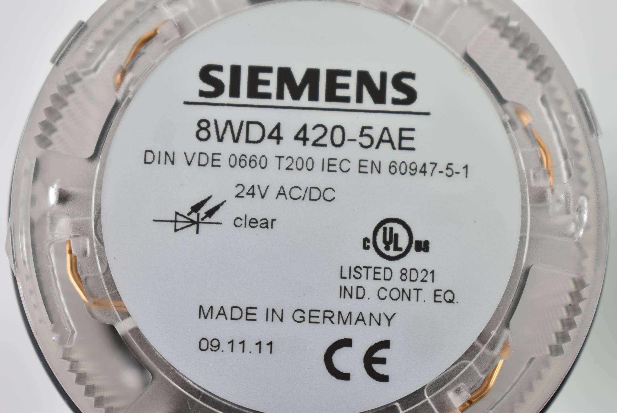 Siemens Signalleuchte 8WD4408-0AD + 8WD4420-5AE + 8WD4420-5AC + 8WD4420-5AB