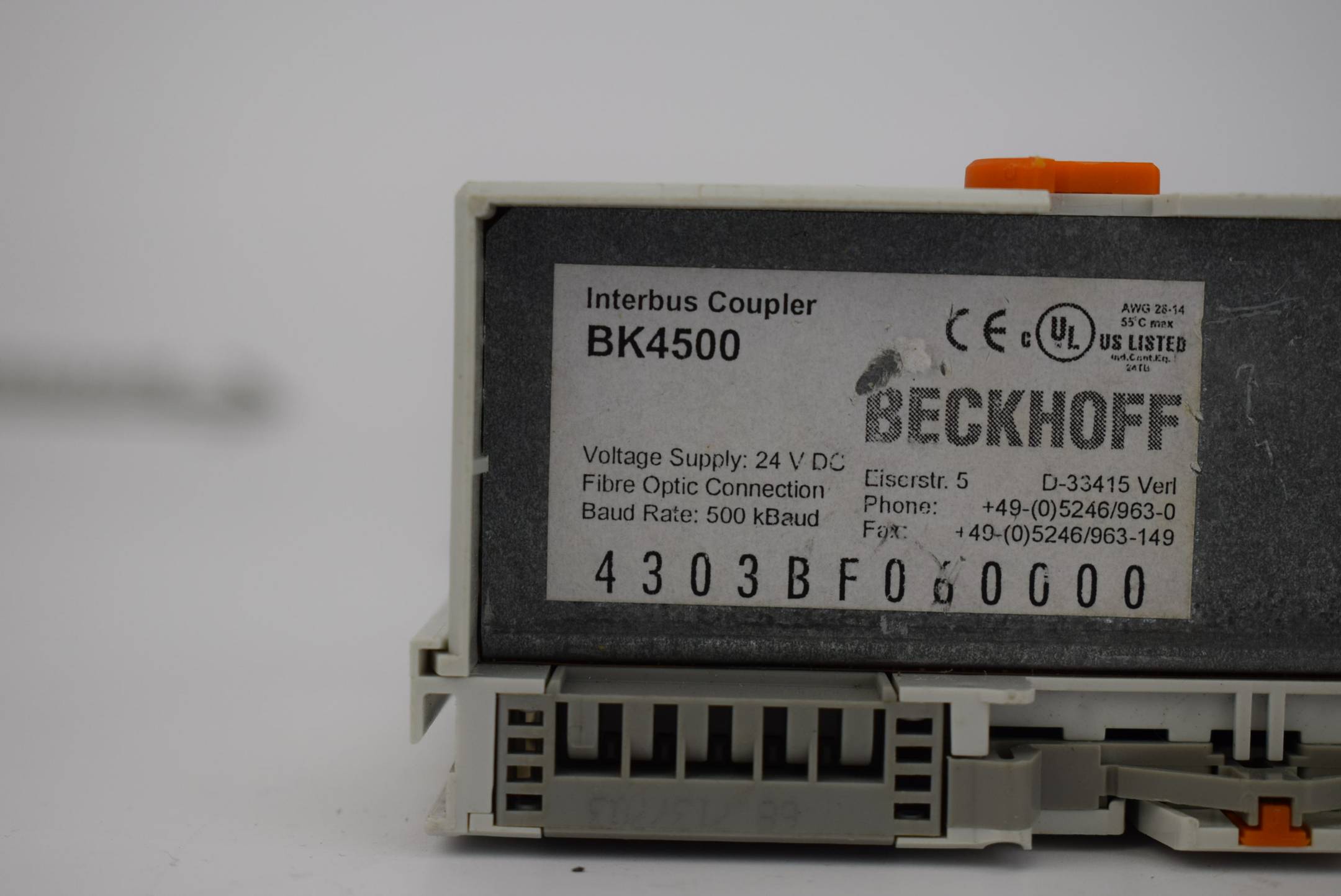 Beckhoff InterBus-S Koppler BK4500 ( BK 4500 )