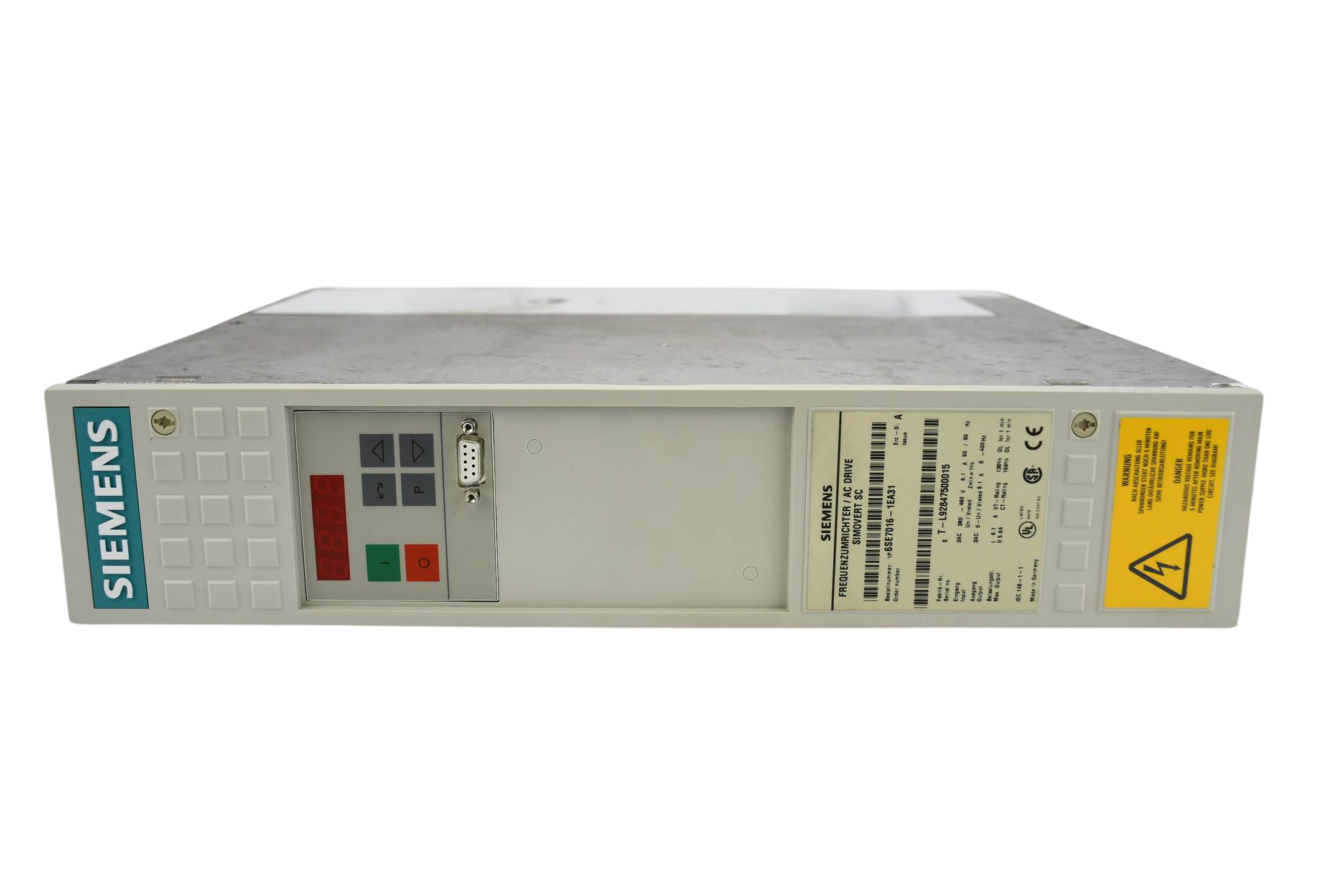 Siemens simovert Masterdrives SC Umrichter 6SE7016-1EA31 ( 6SE7 016-1EA31 ) Ez A Siemens simovert Masterdrives SC Umrichter 6SE7016-1EA31 ( 6SE7 016-1EA31 ) Ez A