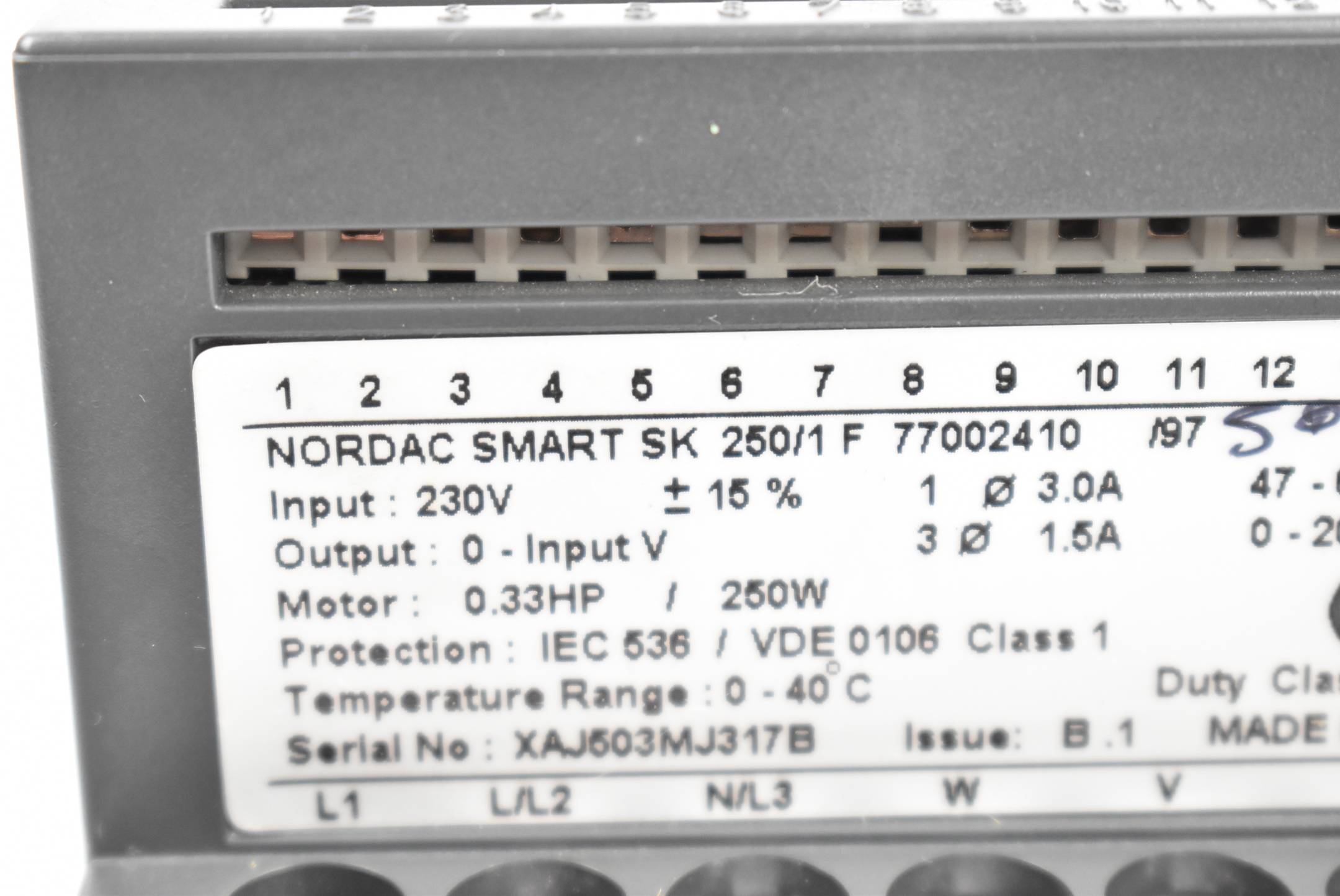 Nordac Smart SK 250/1 F ( 77002410 )