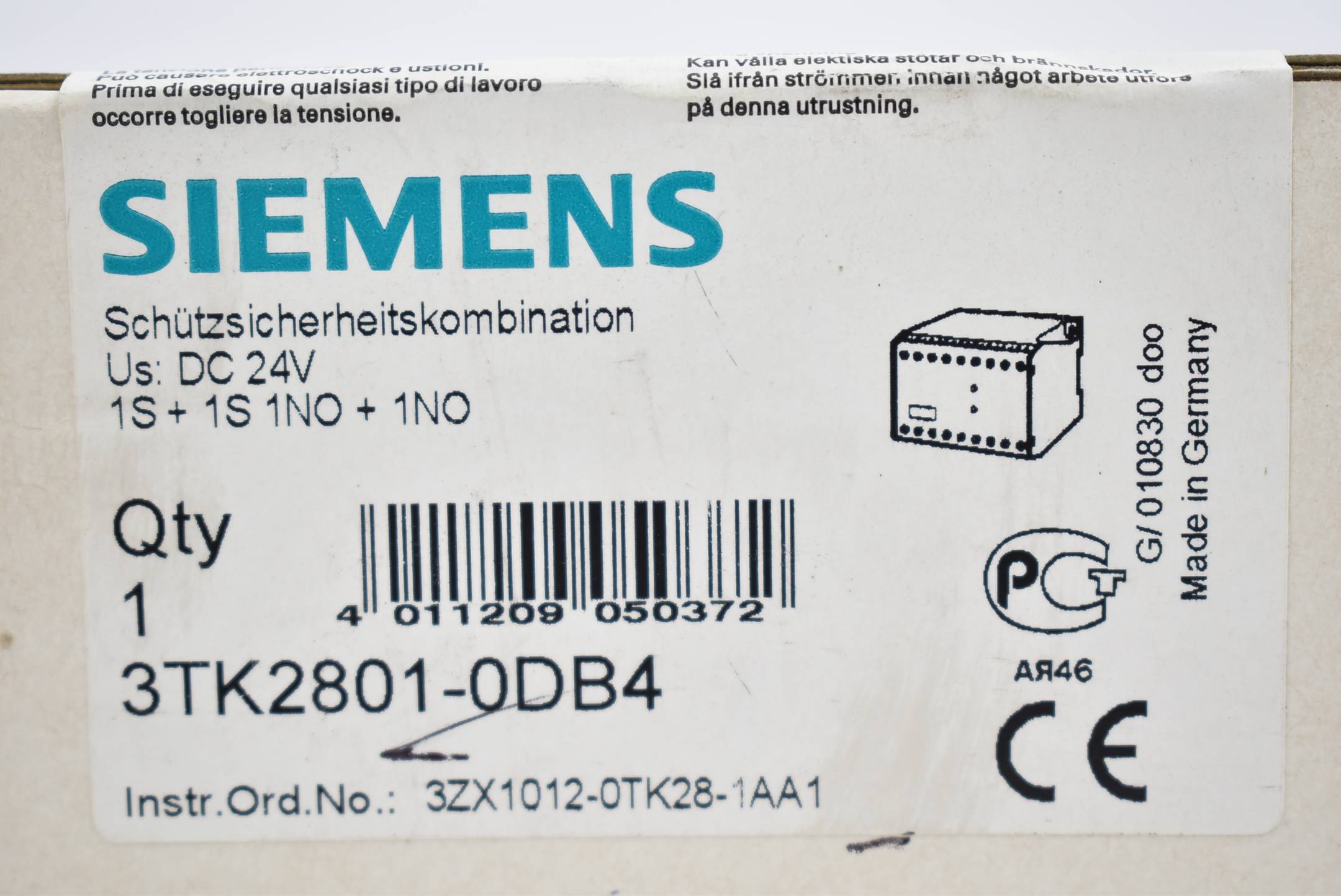Siemens Schützsicherheitskombination 3TK2 801-0DB4 ( 3TK2801-0DB4 )
