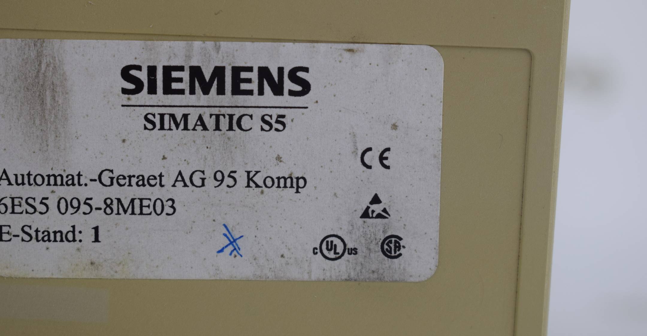 Siemens simatic S5-95U Kompaktgerät 6ES5 095-8ME03 ( 6ES5095-8ME03 ) E1