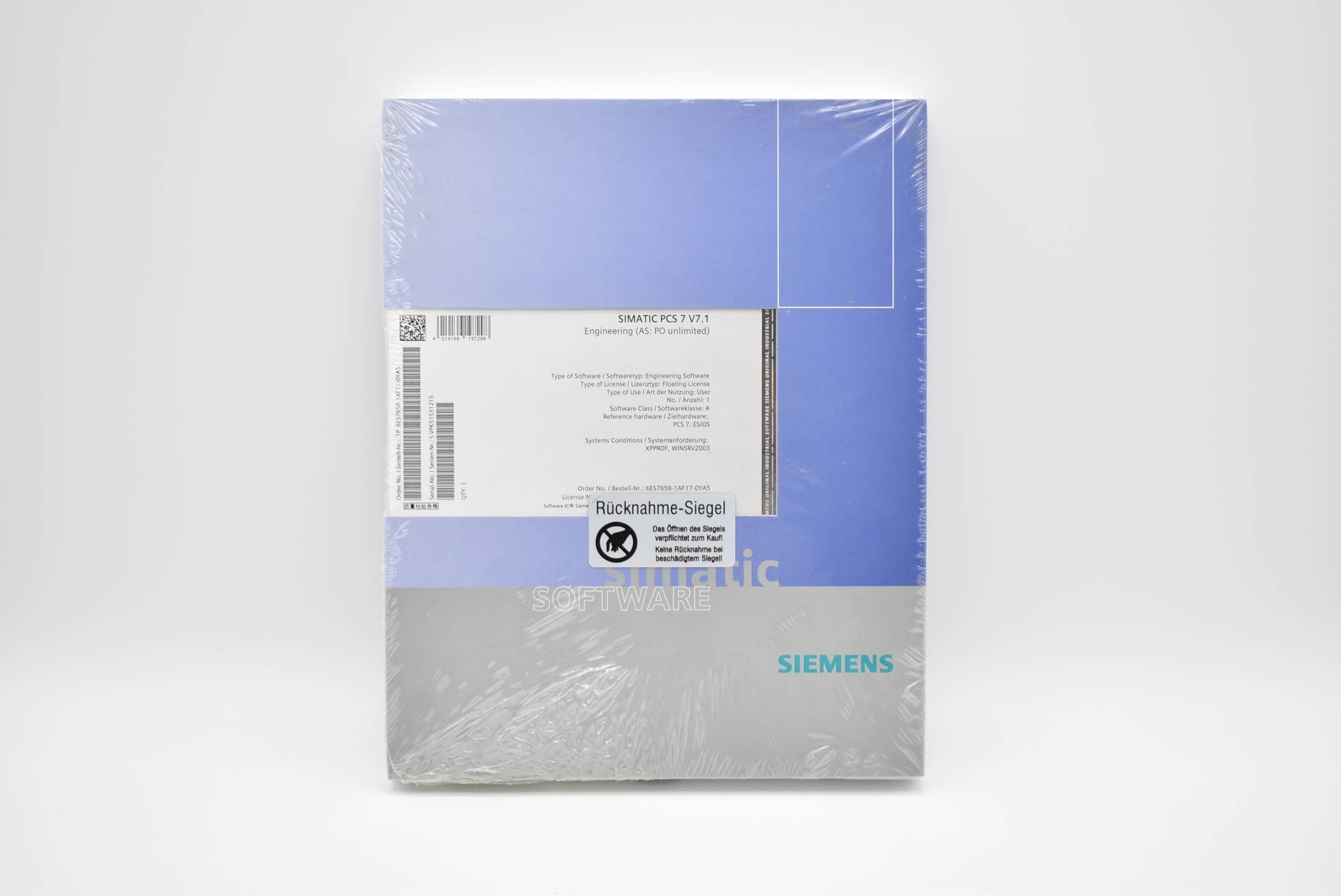 Siemens simatic PCS 7 V7.1 6ES7658-1AF17-0YA5 ( 6ES7 658-1AF17-0YA5 )