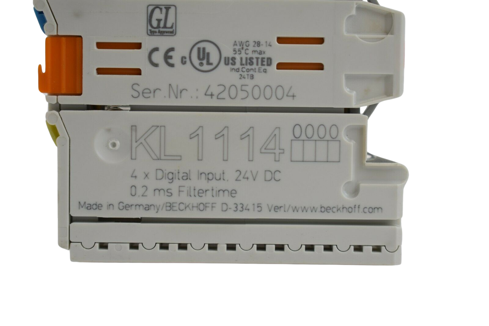 Beckhoff 4-Kanal-Digitaleingangsklemme KL1114