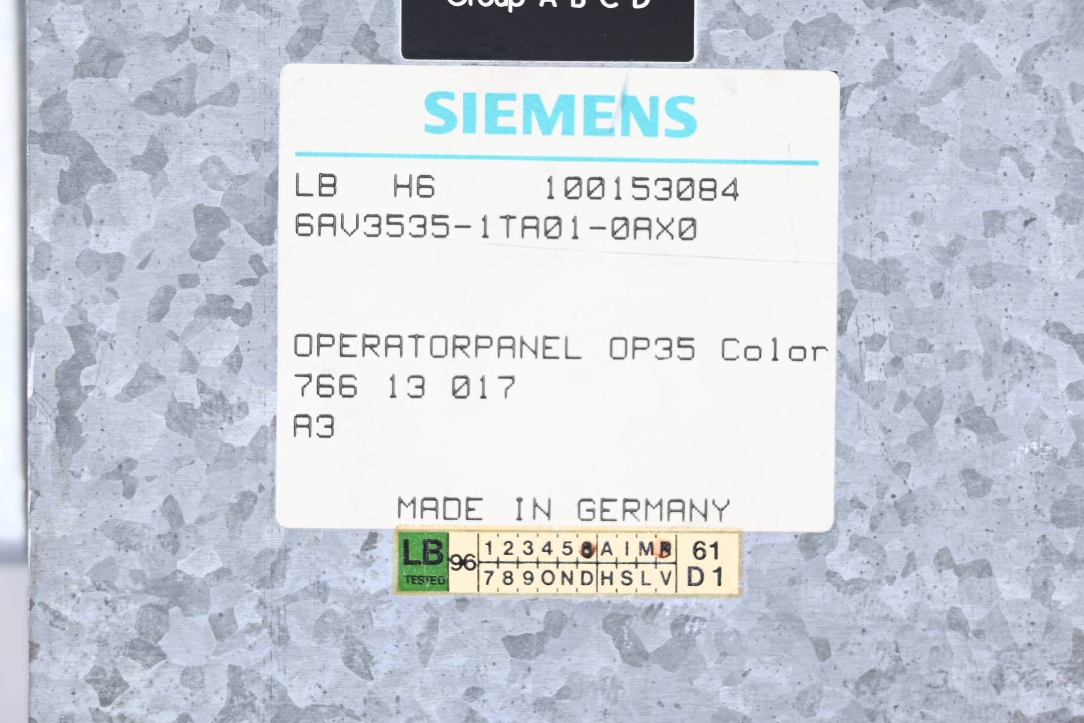 Siemens Operator Panel OP35 Color 6AV3535-1TA01-0AX0 ( 6AV3 535-1TA01-0AX0 ) A03