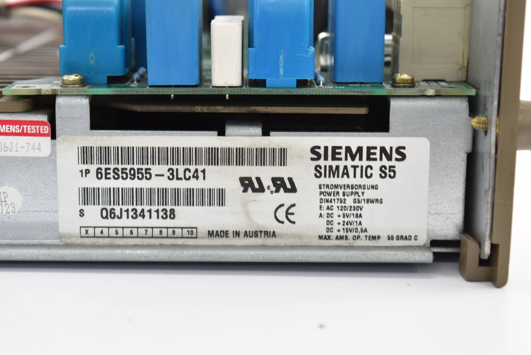 Siemens Simatic S5 Power Supply 6ES5955-3LC41 ( 6ES5 955-3LC41 ) E3