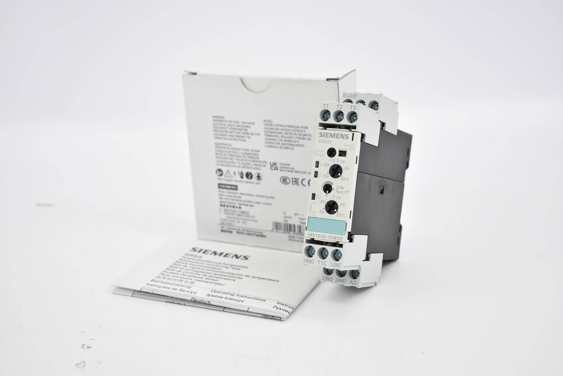 Siemens sirius Temperaturüberwachungsrelais 3RS1 030-1DW00 ( 3RS1030-1DW00 ) E4