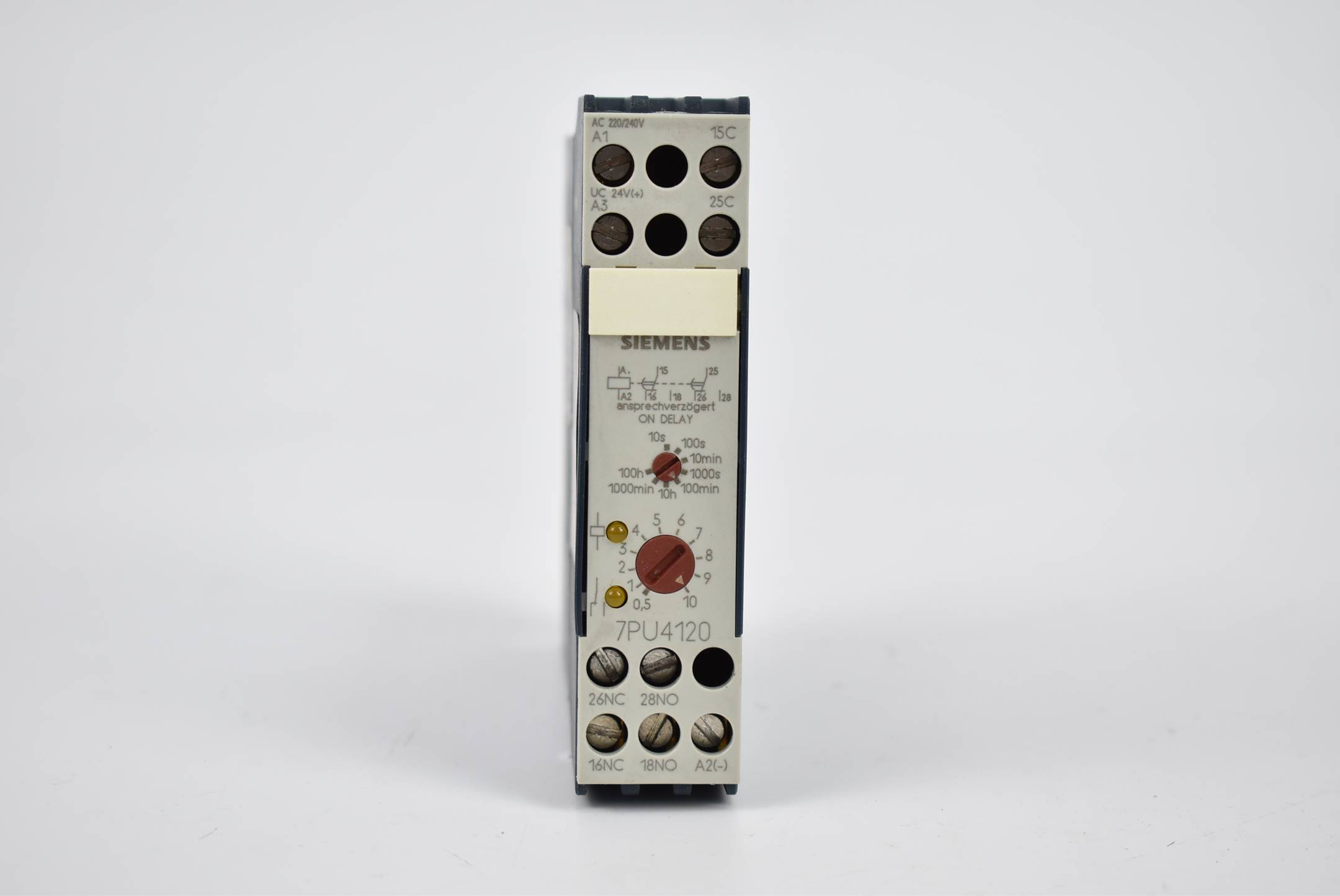 Siemens 7PU Zeitrelais 2220/240VAC 24VUC 50/60Hz 100h 7PU4120-2BN20 ( 7PU4 120-2BN20 )