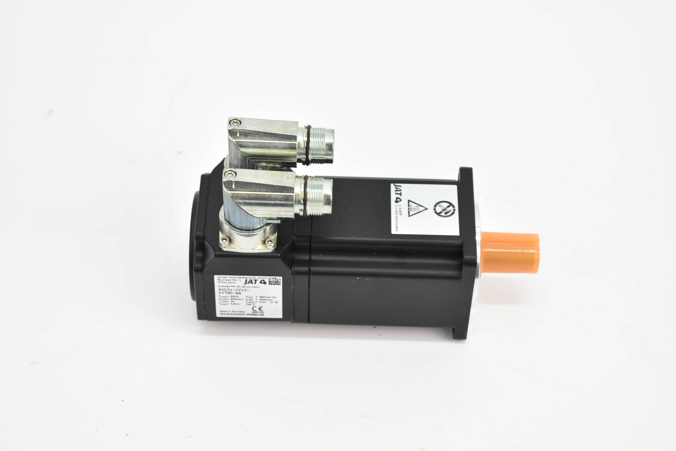 Jenaer Antriebstechnik JAT 3-phase PM AC servo motor 60D31-0210-D07WD-AA