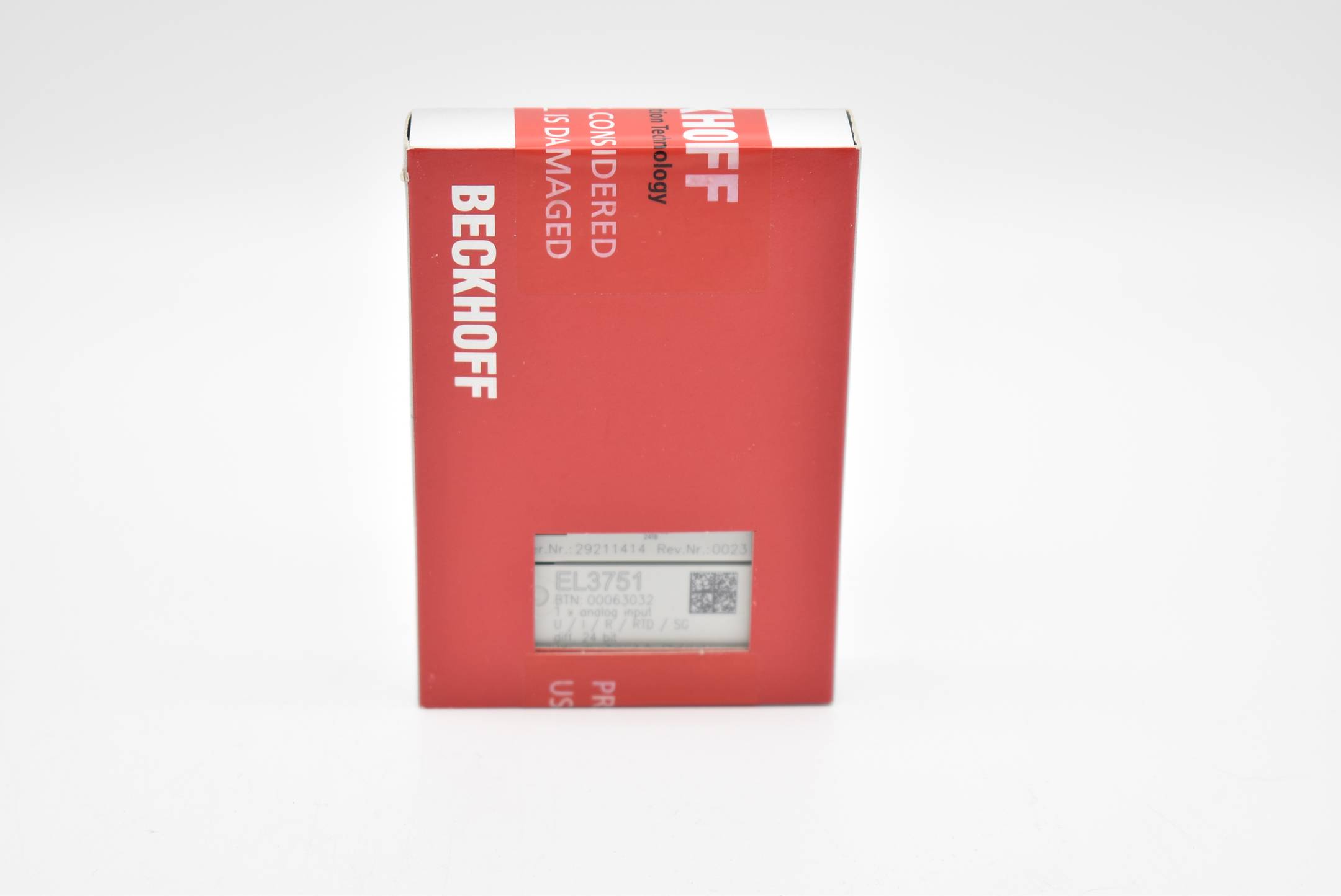 Beckhoff 1-Kanal-Analog-Eingang EL3751 ( EL 3751 )
