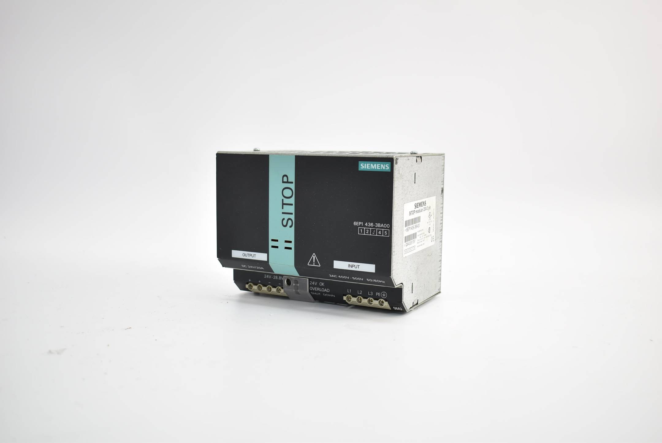 Siemens Sitop Modular 20A 3 ph 6EP1436-3BA00 ( 6EP1 436-3BA00 ) 