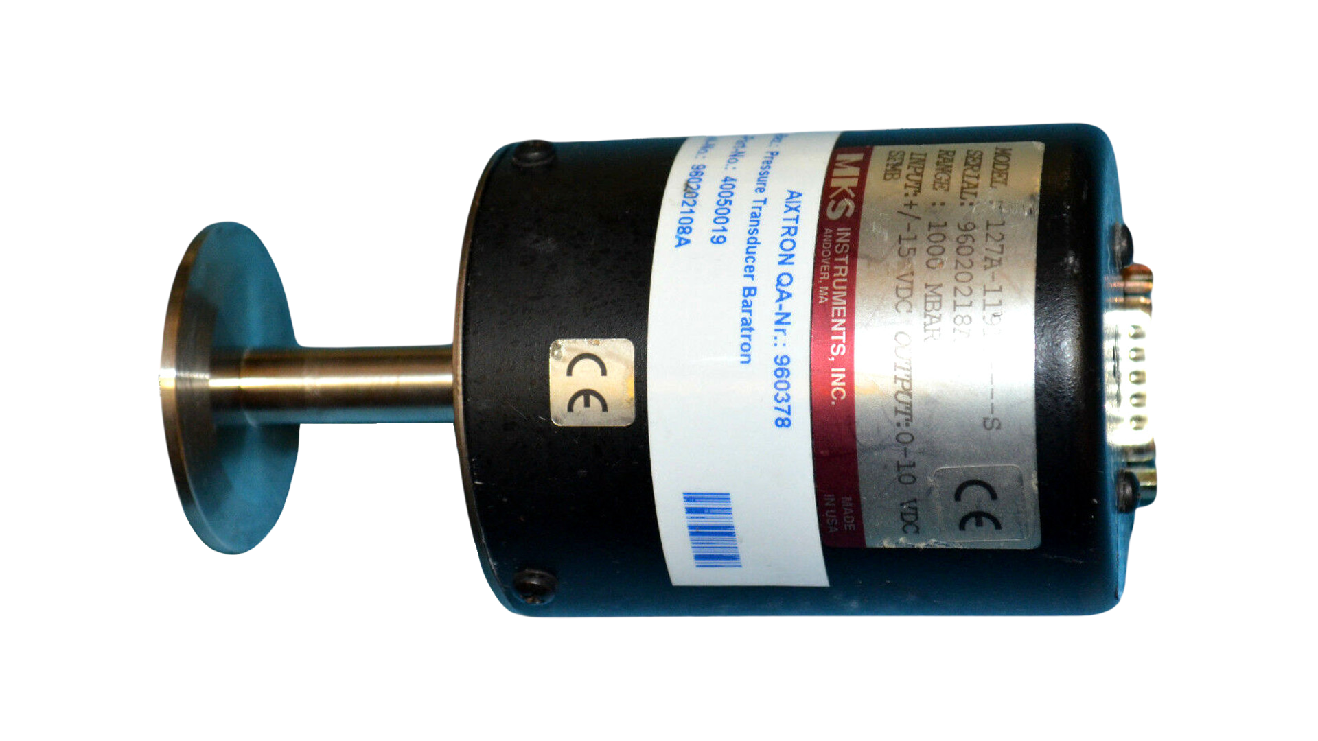 MKS Baratron Pressure Transducer 127A-11916----S 