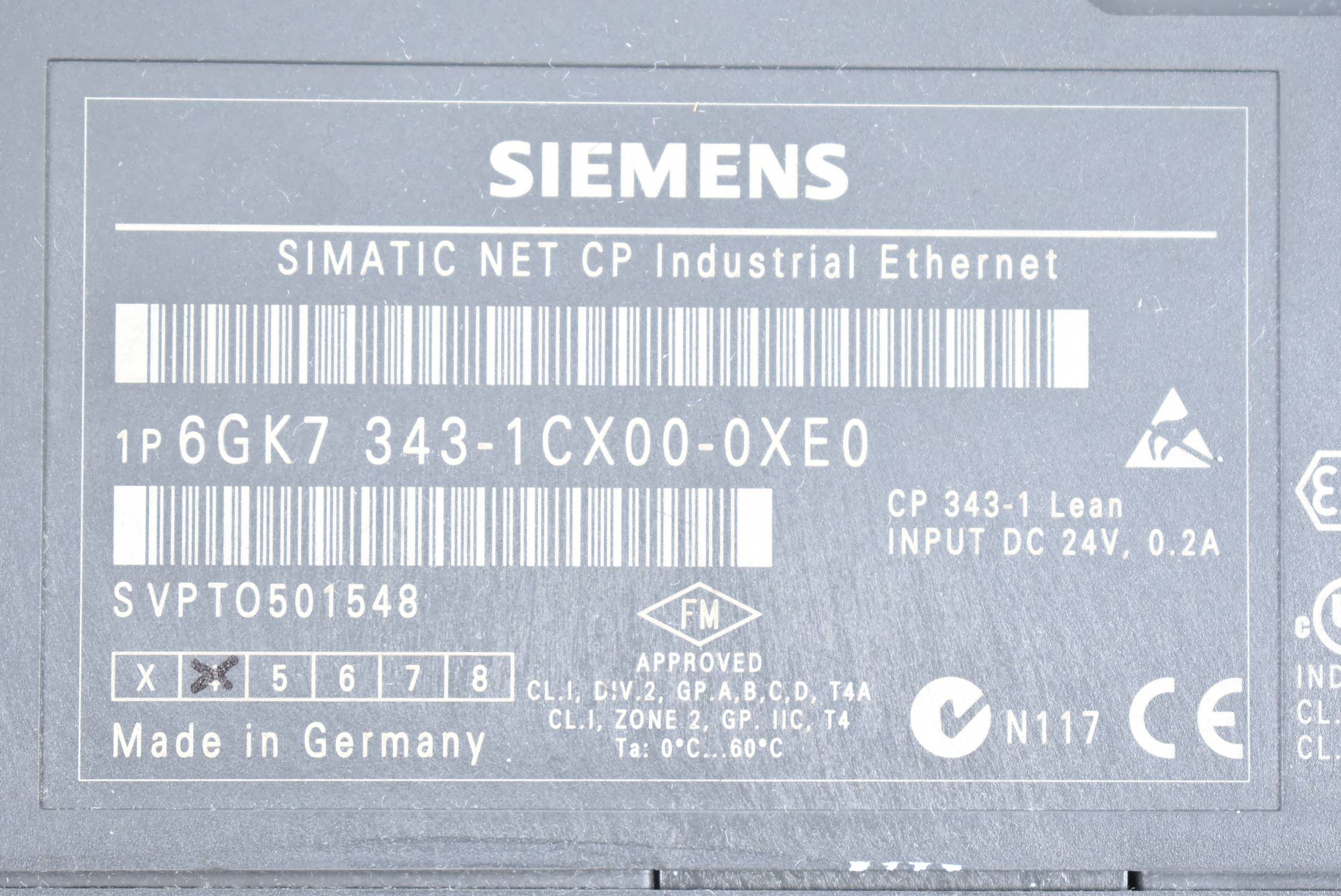 Siemens Simatic NET CP 6GK7343-1CX00-0XE0 ( 6GK7 343-1CX00-0XE0 )