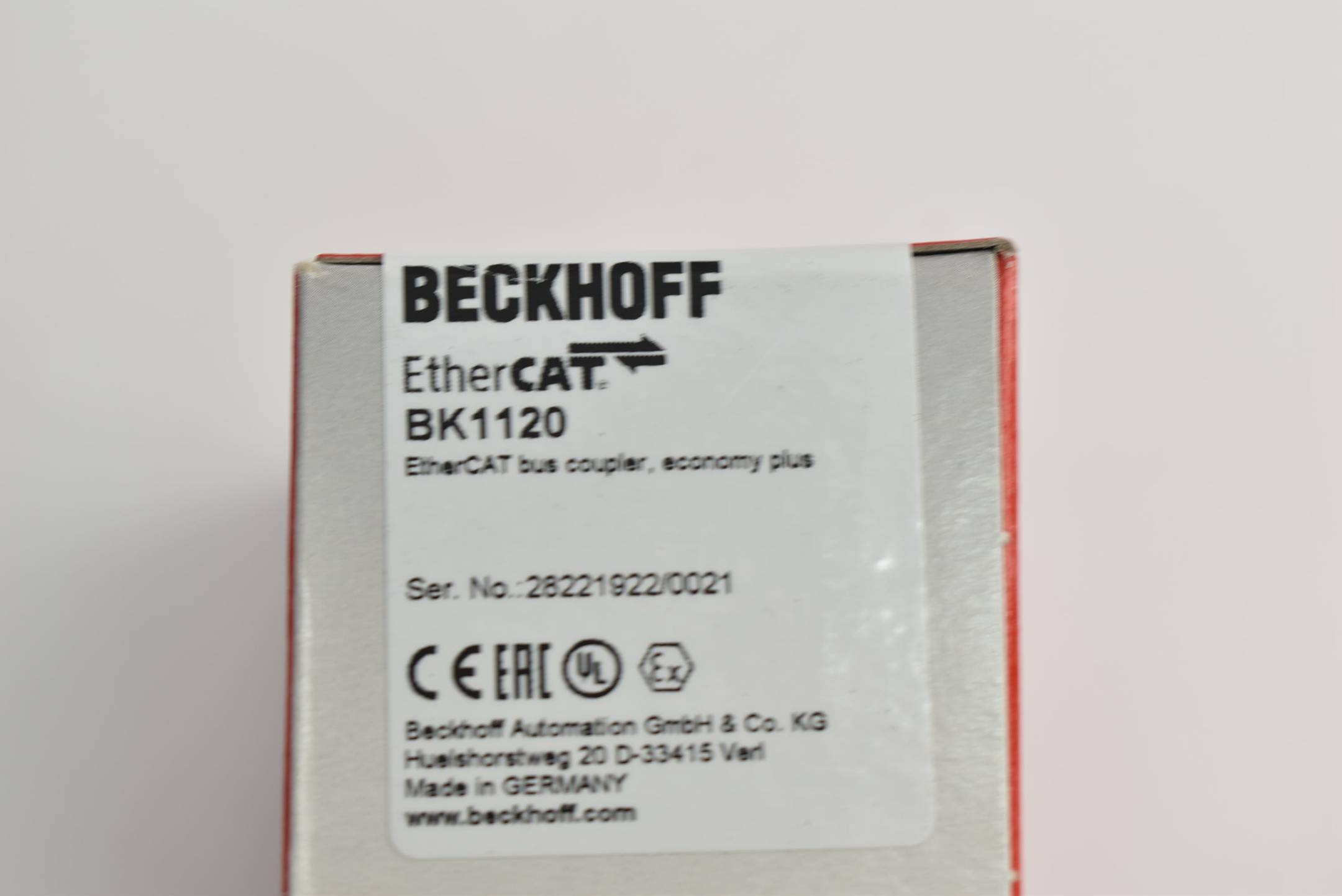 Beckhoff EtherCAT-Buskoppler BK1120