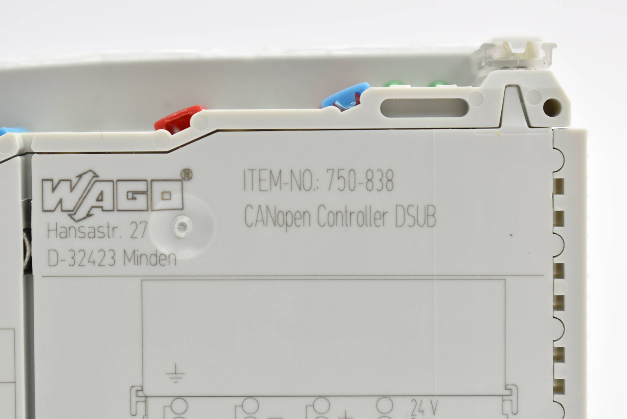 Wago Controller CANopen 128/64 KB Programm/RAM D-Sub 750-838