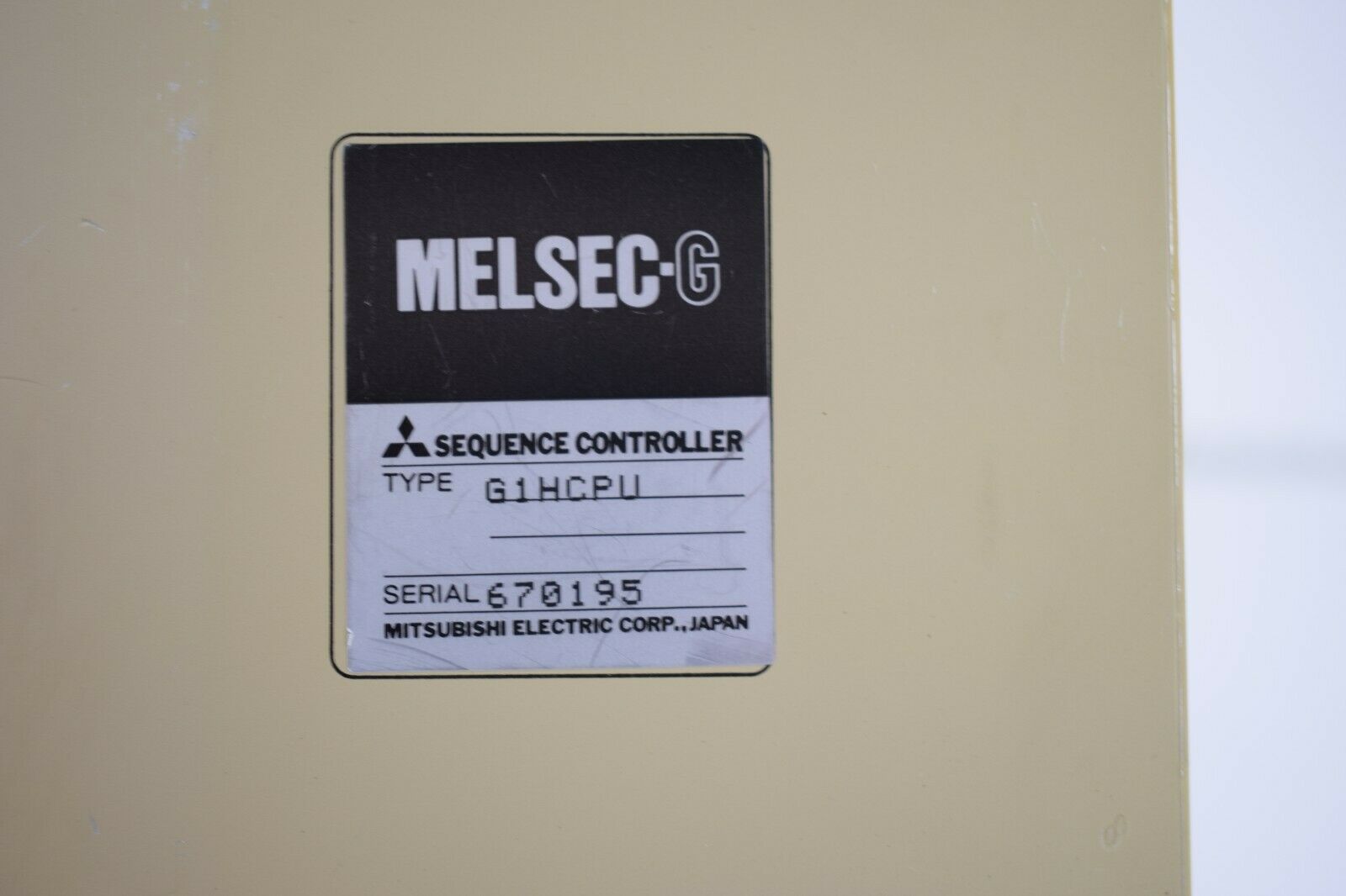 Mitsubishi Electric Melsec-G Sequence Controller G1HCPU inkl. Schlüssel 