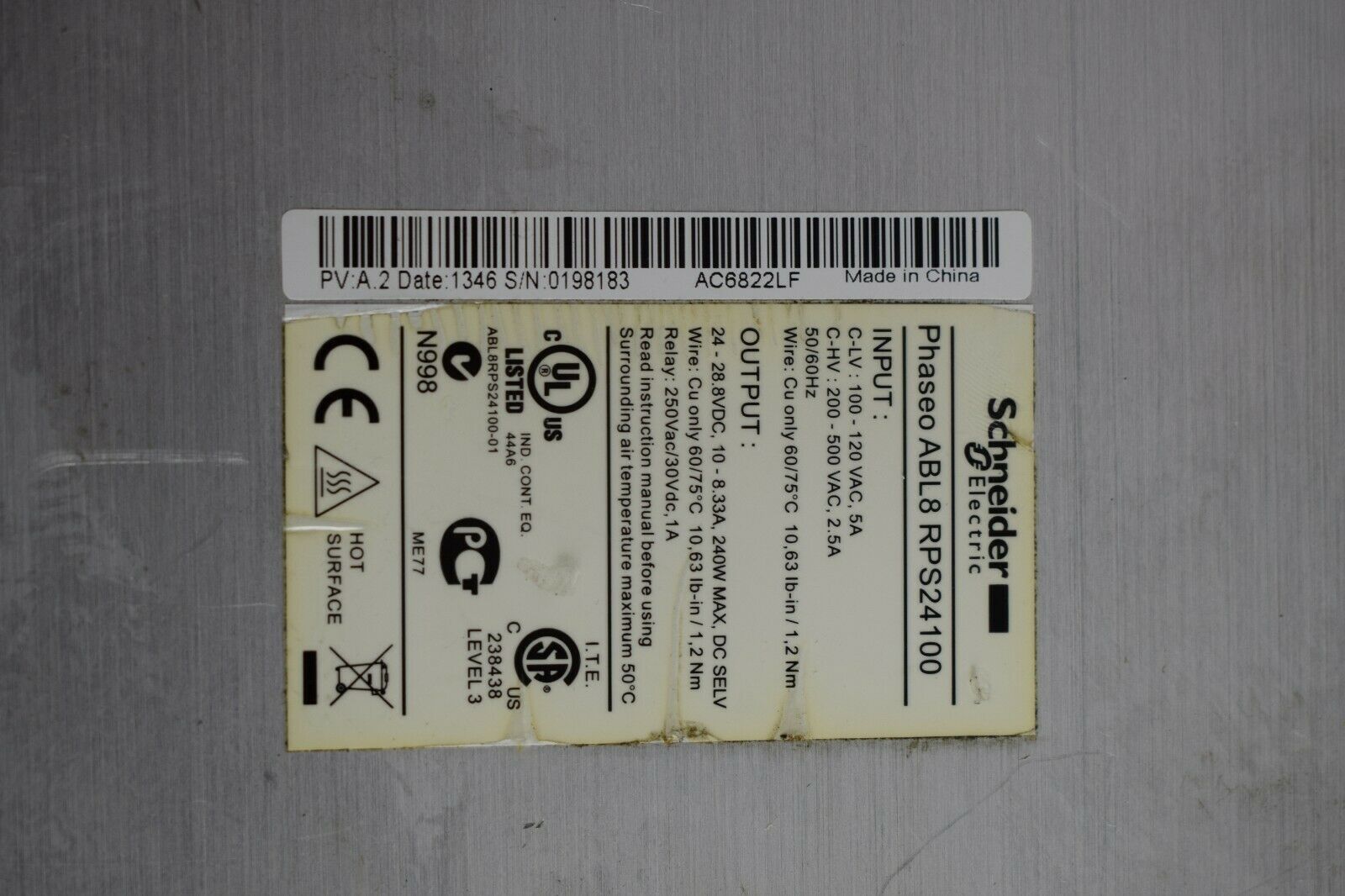 Schneider Electric Phaseo ABL8 RPS24100
