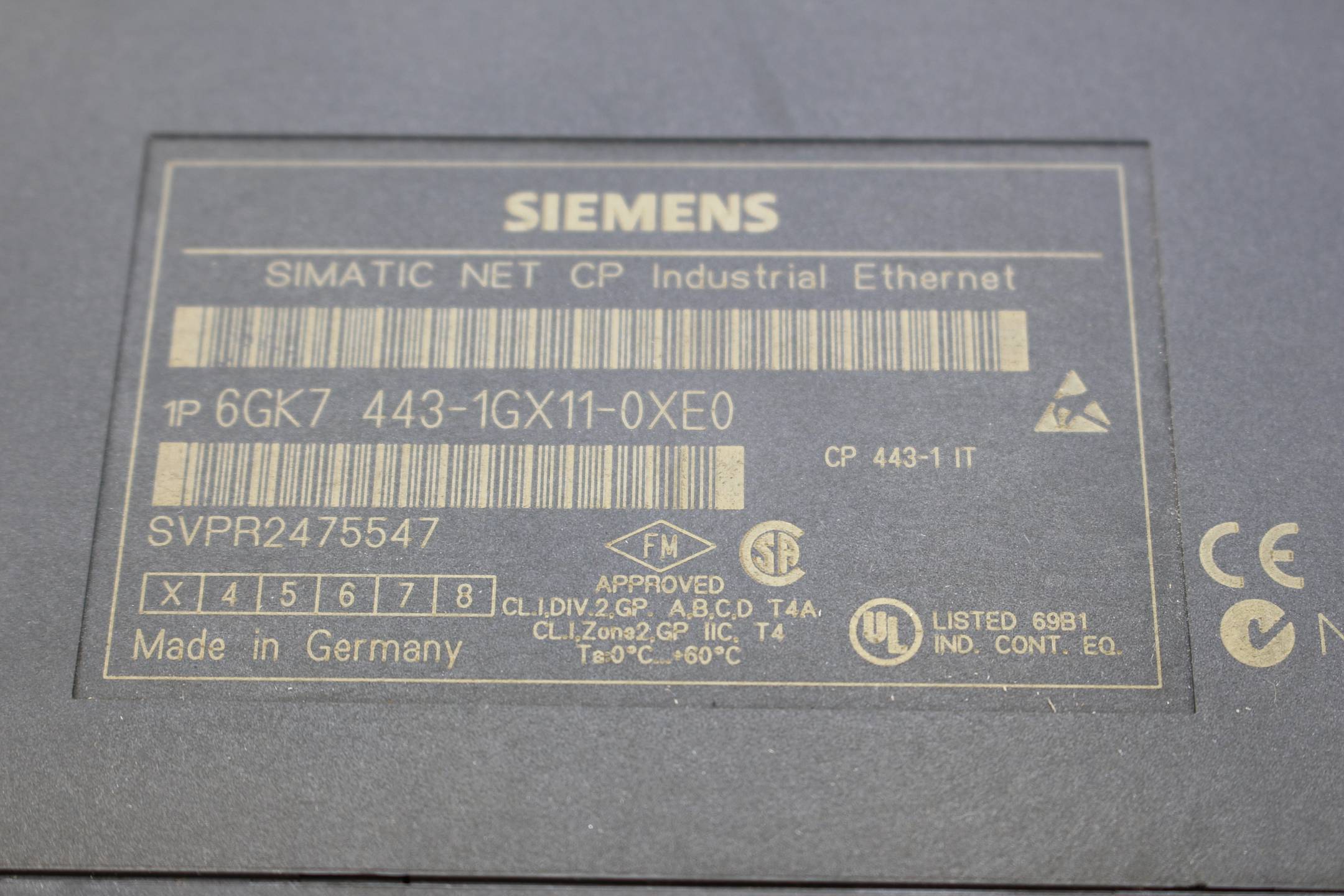 Siemens simatic NET CP 6GK7 443-1GX11-0XE0 ( 6GK7 443-1GX11-0XE0 ) E3