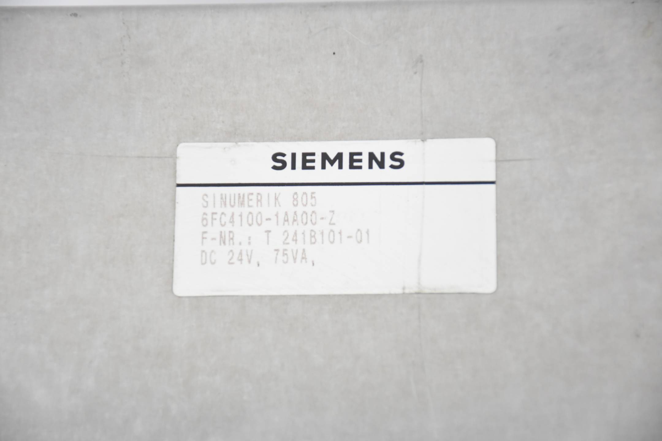 Siemens Sinumerik 805 Zentralgerät 6FC4100-1AA00-Z ( 6FC4 100-1AA00-Z )
