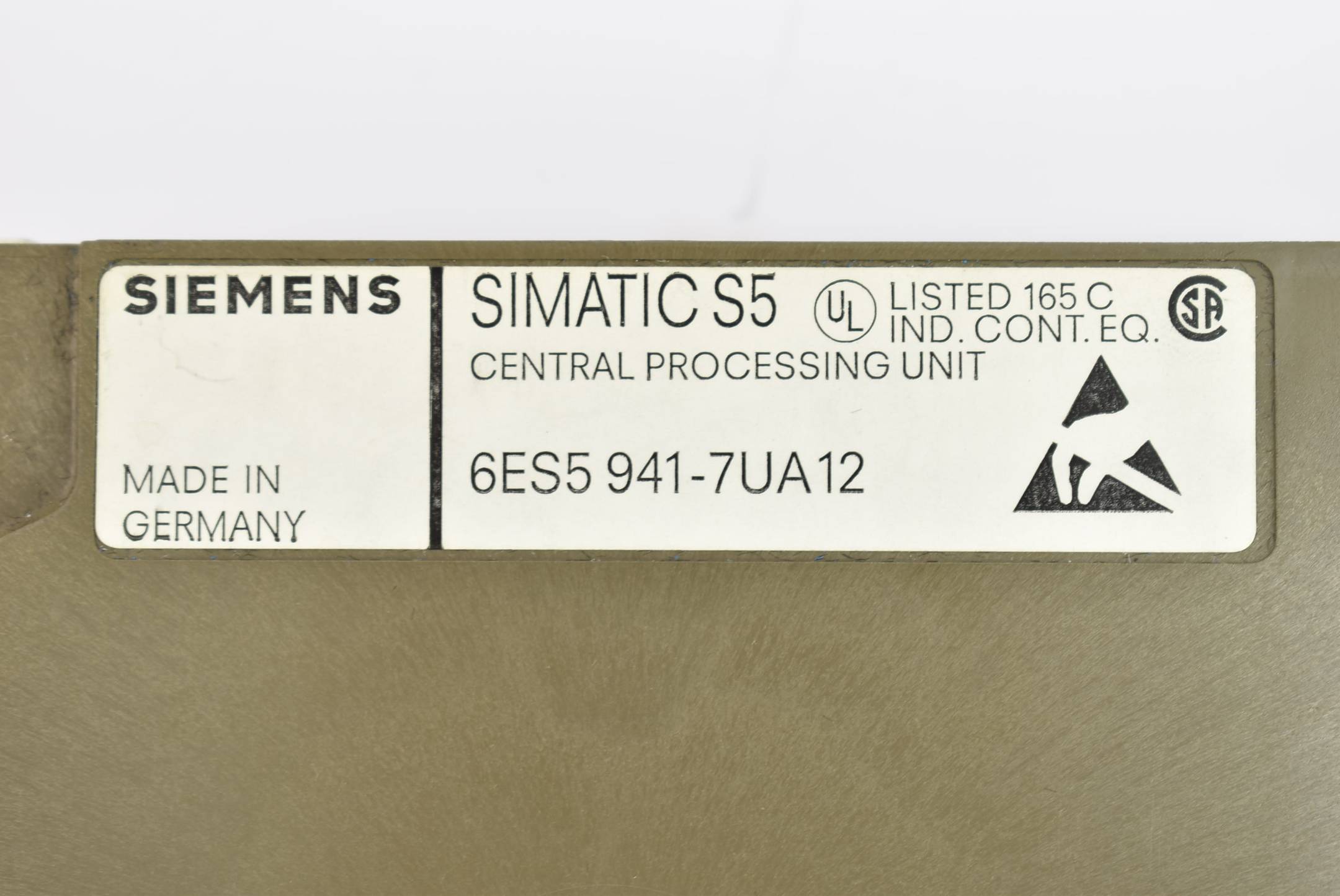 Siemens simatic S5 CPU 941 6ES5941-7UA12 ( 6ES5 941-7UA12 ) E6
