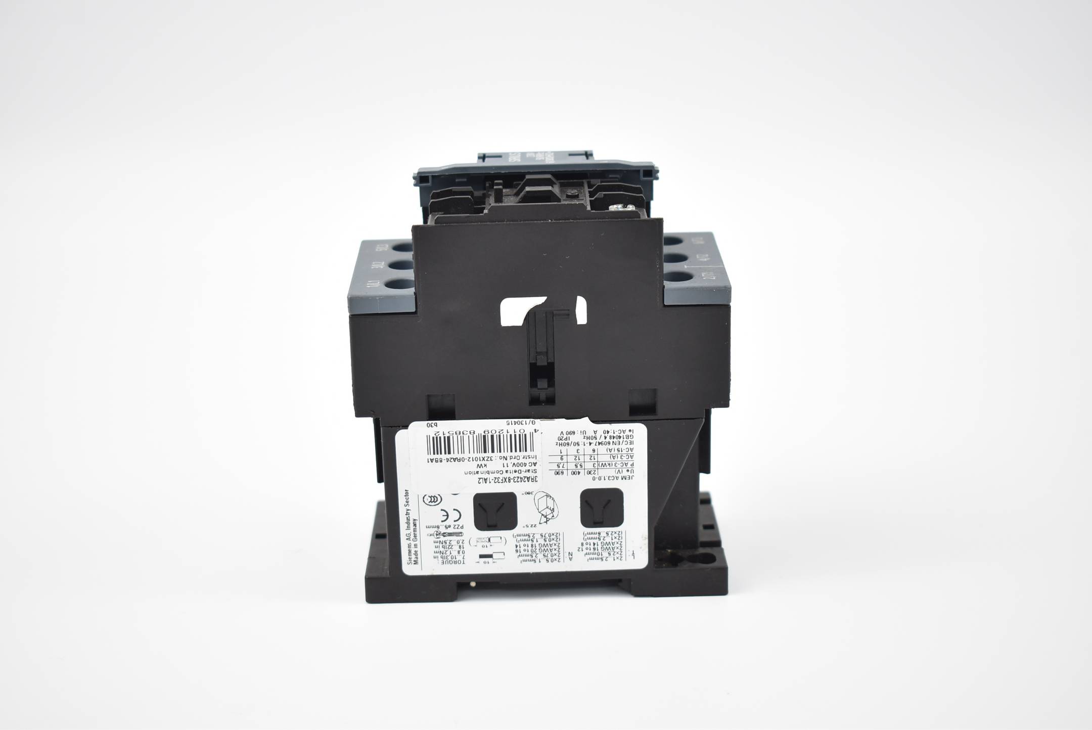 Siemens Leistungsschütz AC-3e/AC-3 12 A 5,5 kW 3RT2 024-1AL20 ( 3RT2024-1AL20 )