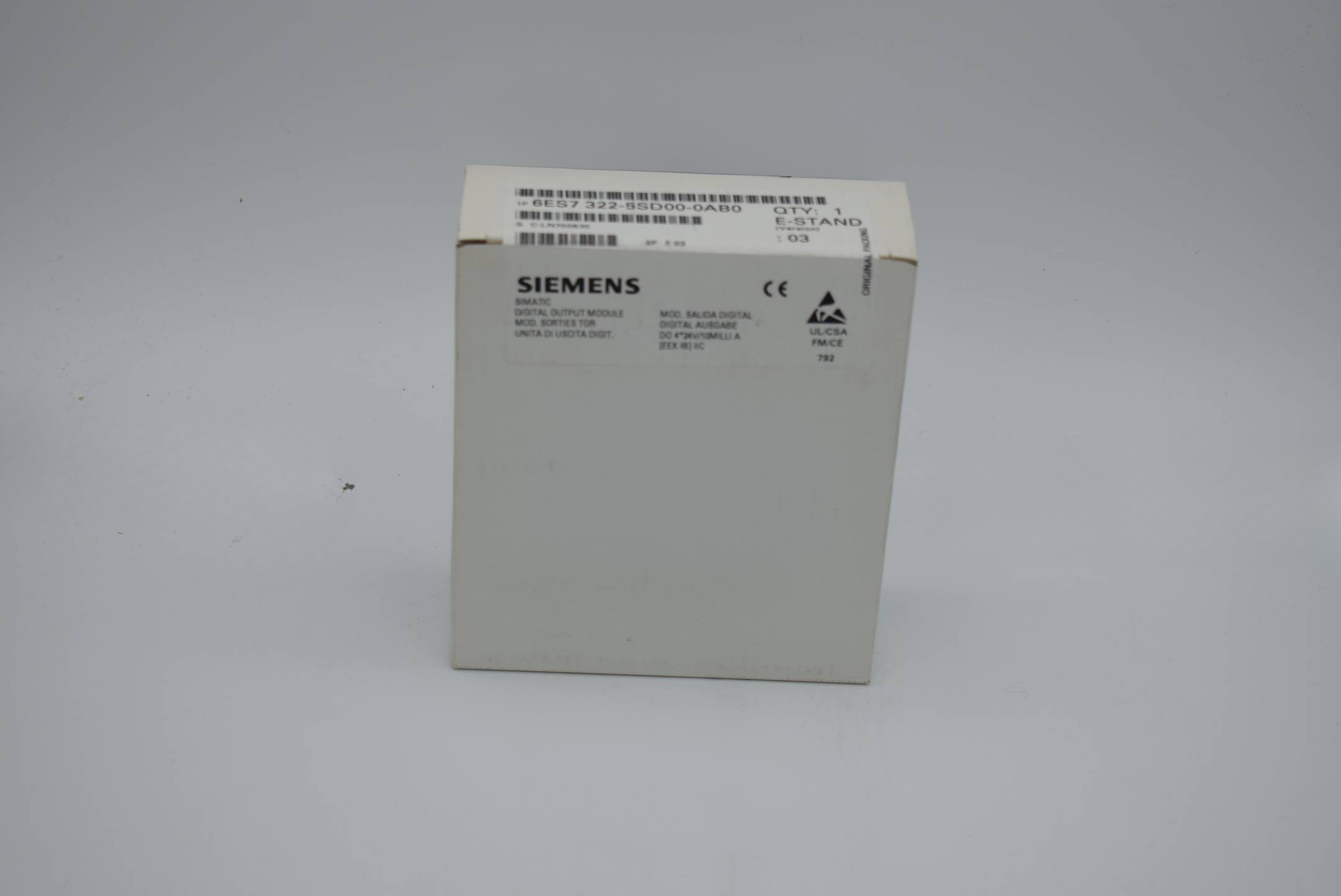 Siemens simatic S7-300 SM322 6ES7 322-5SD00-0AB0 ( 6ES7322-5SD00-0AB0 ) E3