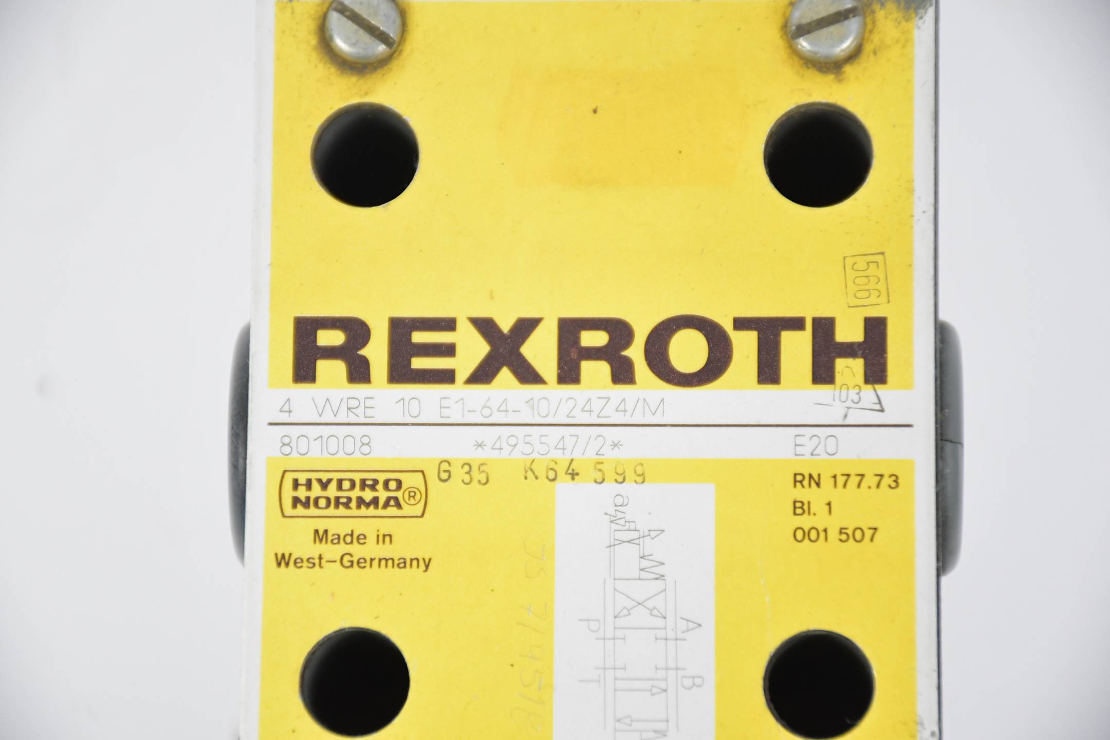 Rexroth Proportionalventil 4 WRE 10 E1-64-10/24Z4/M ( 495547/2 )