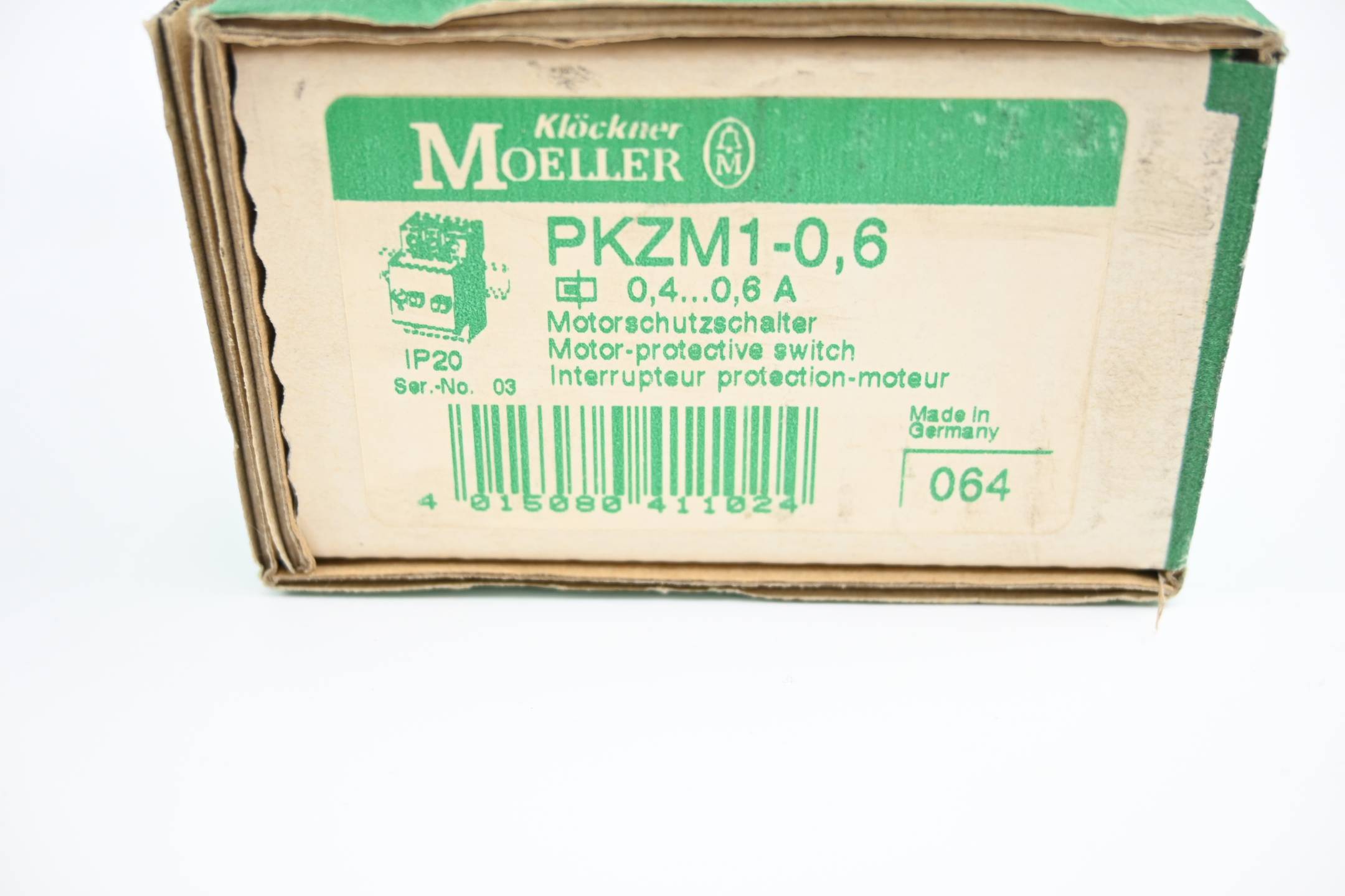 Klöckner Moeller Motorschutzschalter 2 Stück PKZM1-0,6 ( PKZM 1-0,6 )