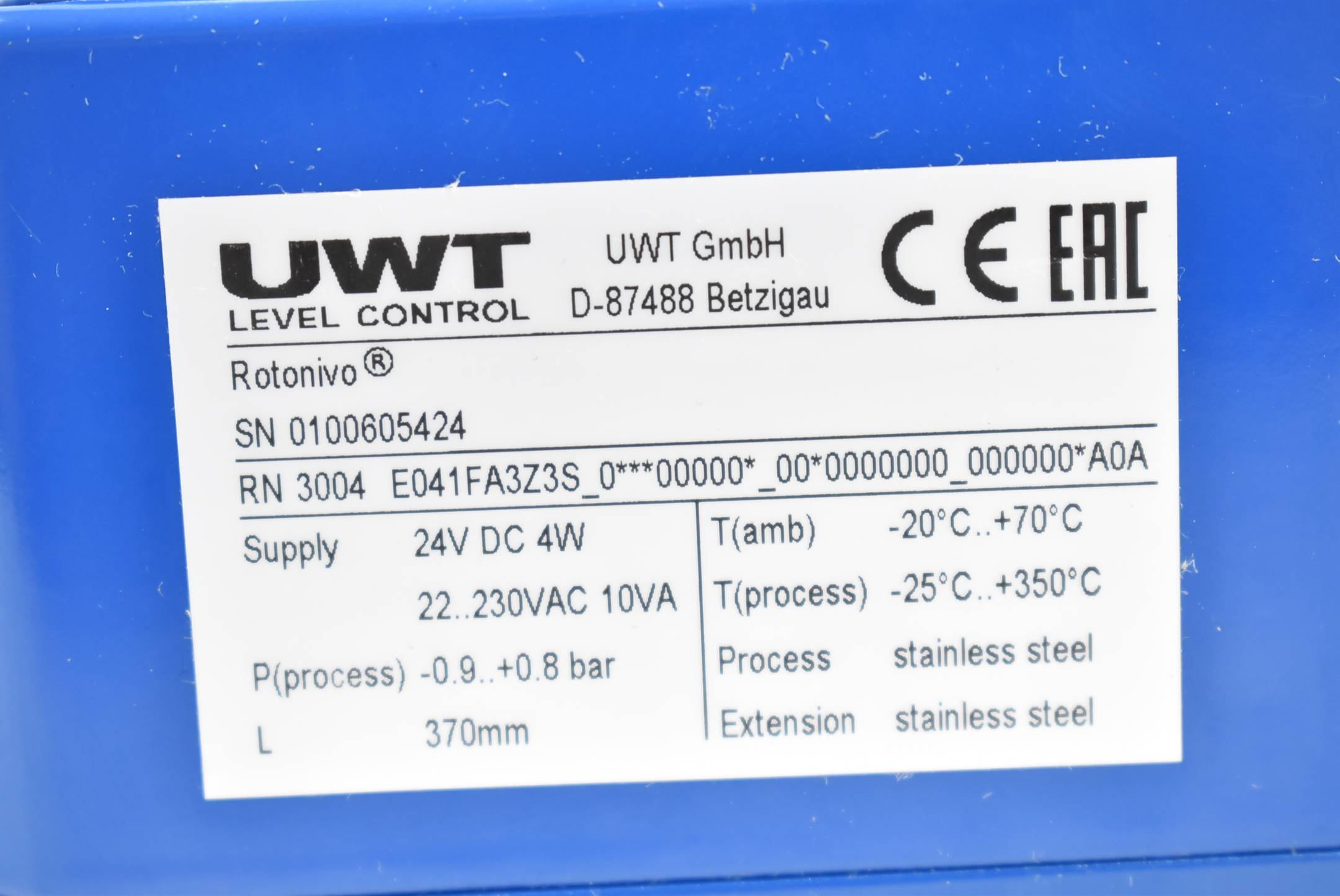 UWT Rotonivo DrehUWflügelmelder RN 3004