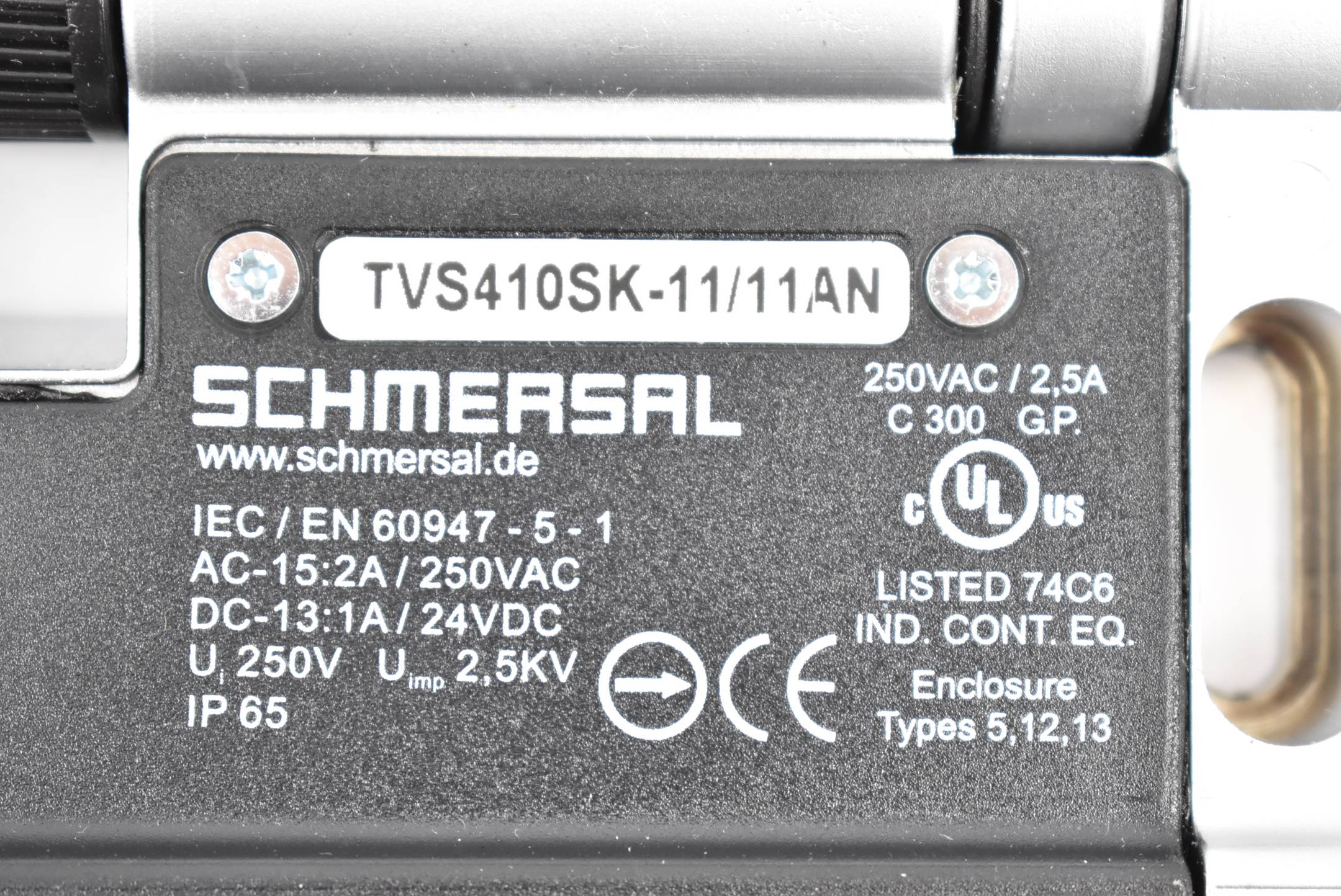 Schmersal Scharnierschalter 4 Schließer / 2 Öffner TVS410SK-11/11AN