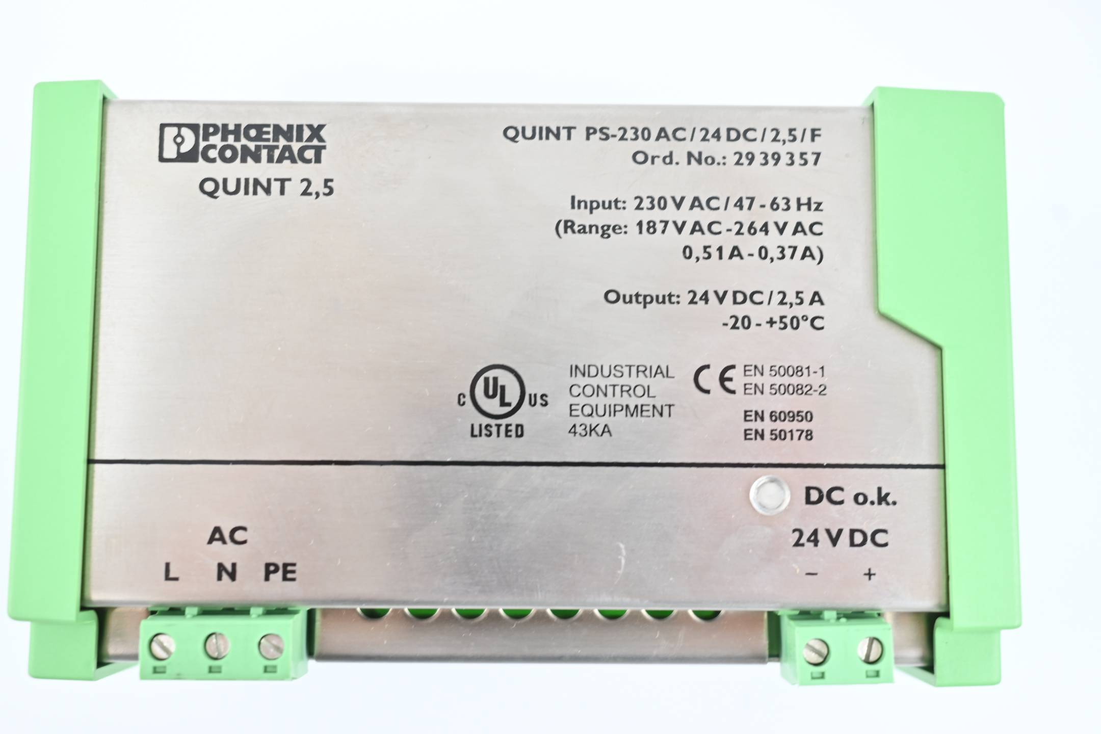 Phoenix Contact Stromversorgung QUINT PS-230AC/24DC/2,5/F ( 2939357 )