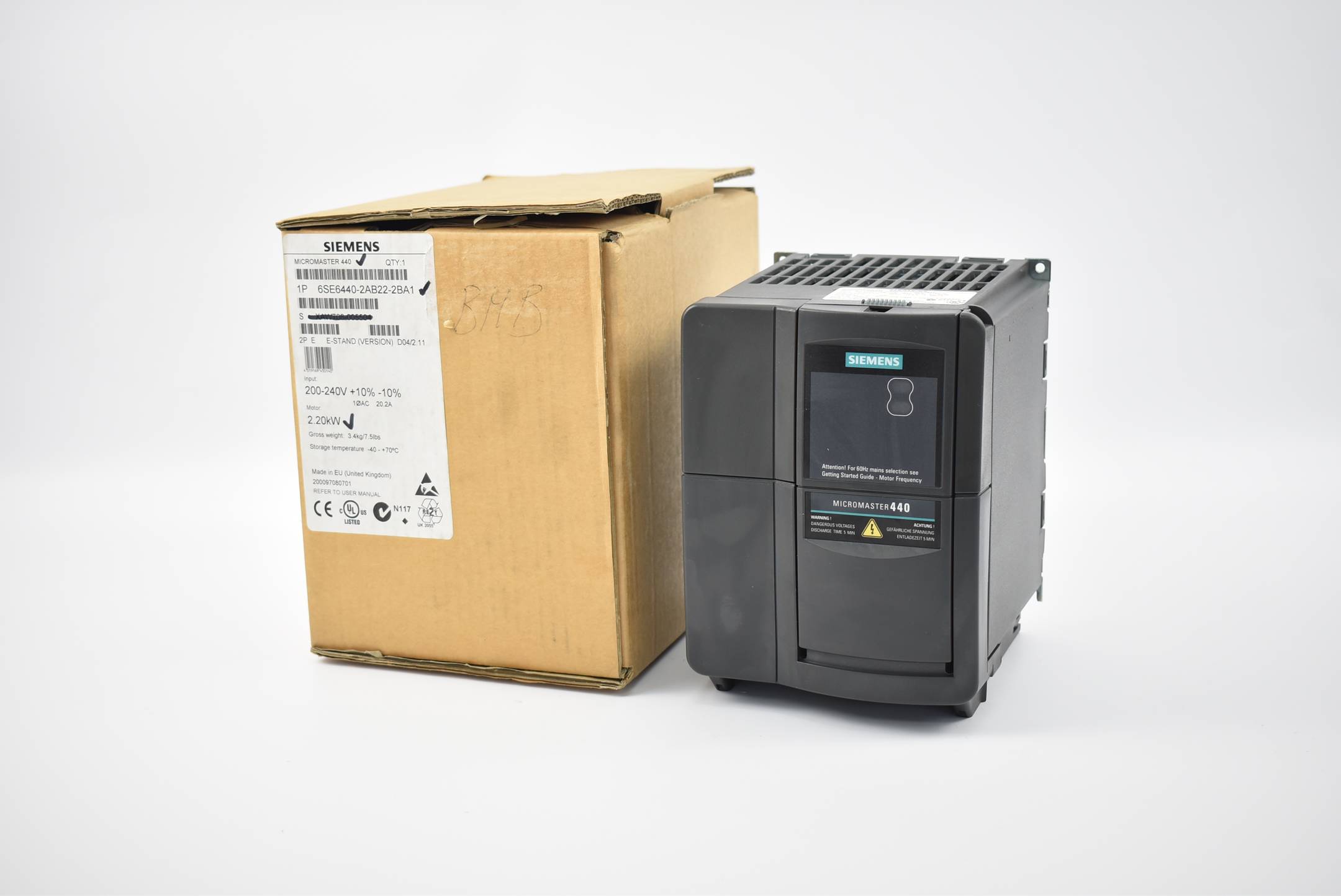 Siemens Micromaster Vector 6SE6 440-2AB22-2BA1 ( 6SE6440-2AB22-2BA1 ) 2,20kW