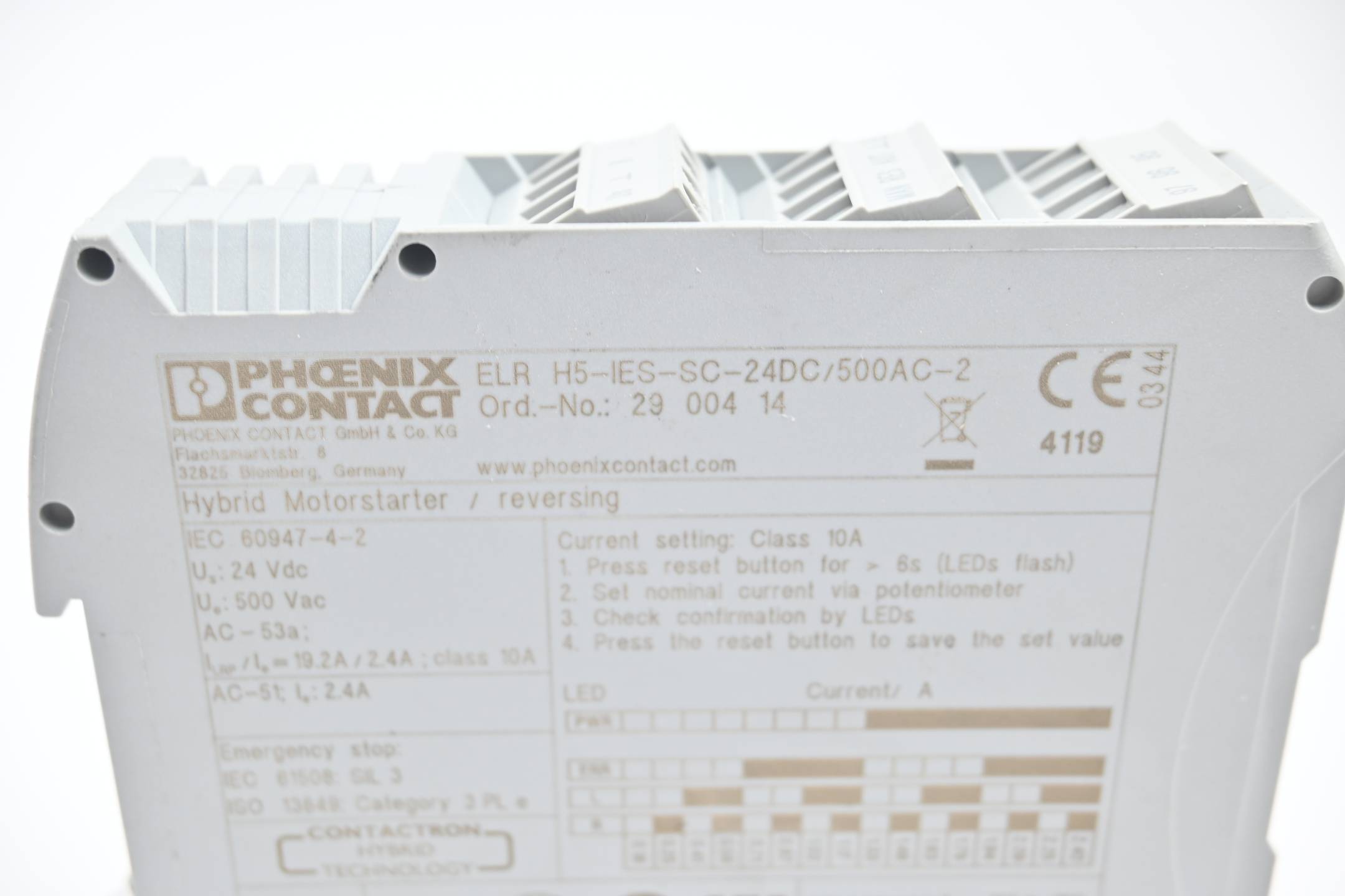 Phoenix Contact Motorstarter ELR H5-IES-SC-24DC/500AC-2 ( 2900414 )