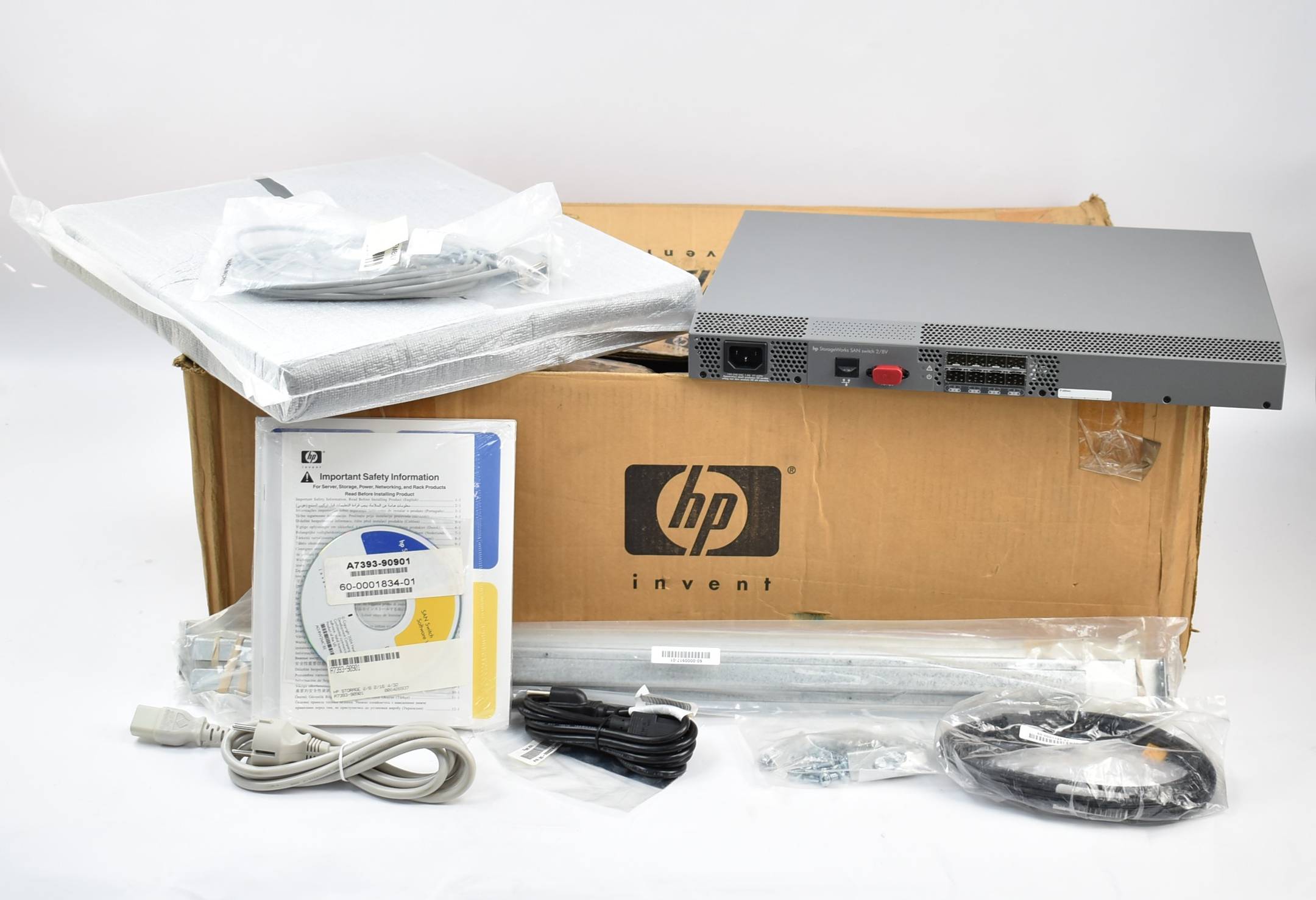 HP Storageworks SAN Switch 2/8 HSTNM-N001 Inkl. Zubehör