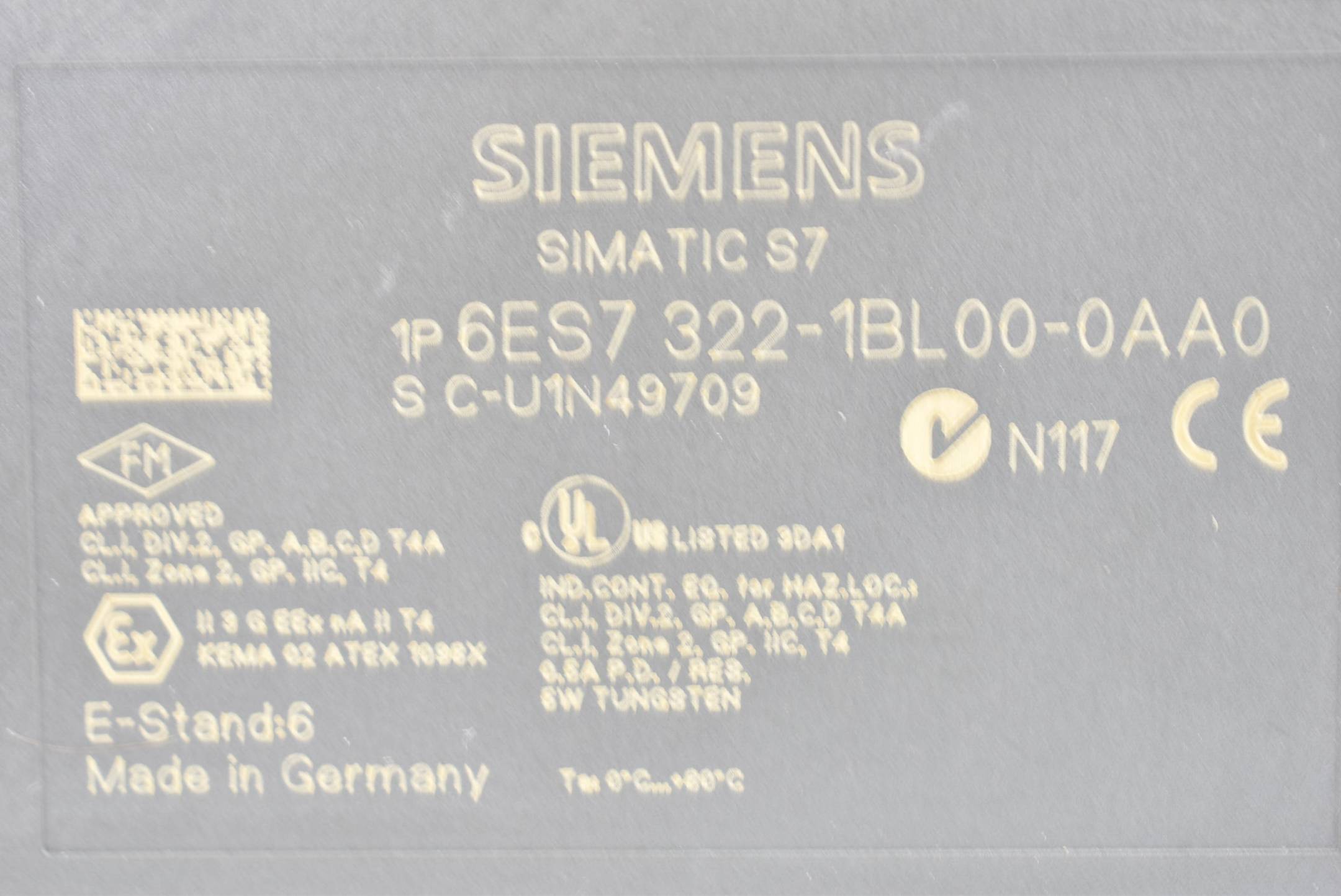 Siemens Simatic S7-300 Digital SM 322 6ES7322-1BL00-0AA0 ( 6ES7 322-1BL00-0AA0 )