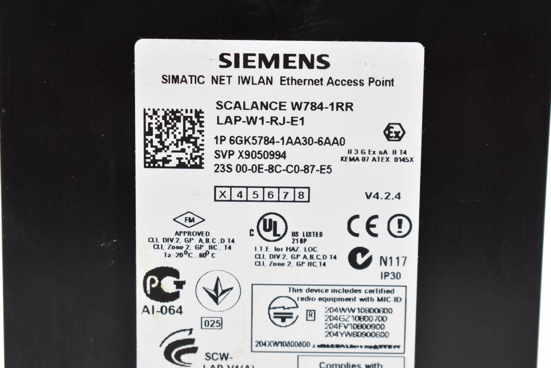 Siemens Scalance W784-1RR WLAN 6GK5784-1AA30-6AA0 ( 6GK5 784-1AA30-6AA0 ) E3