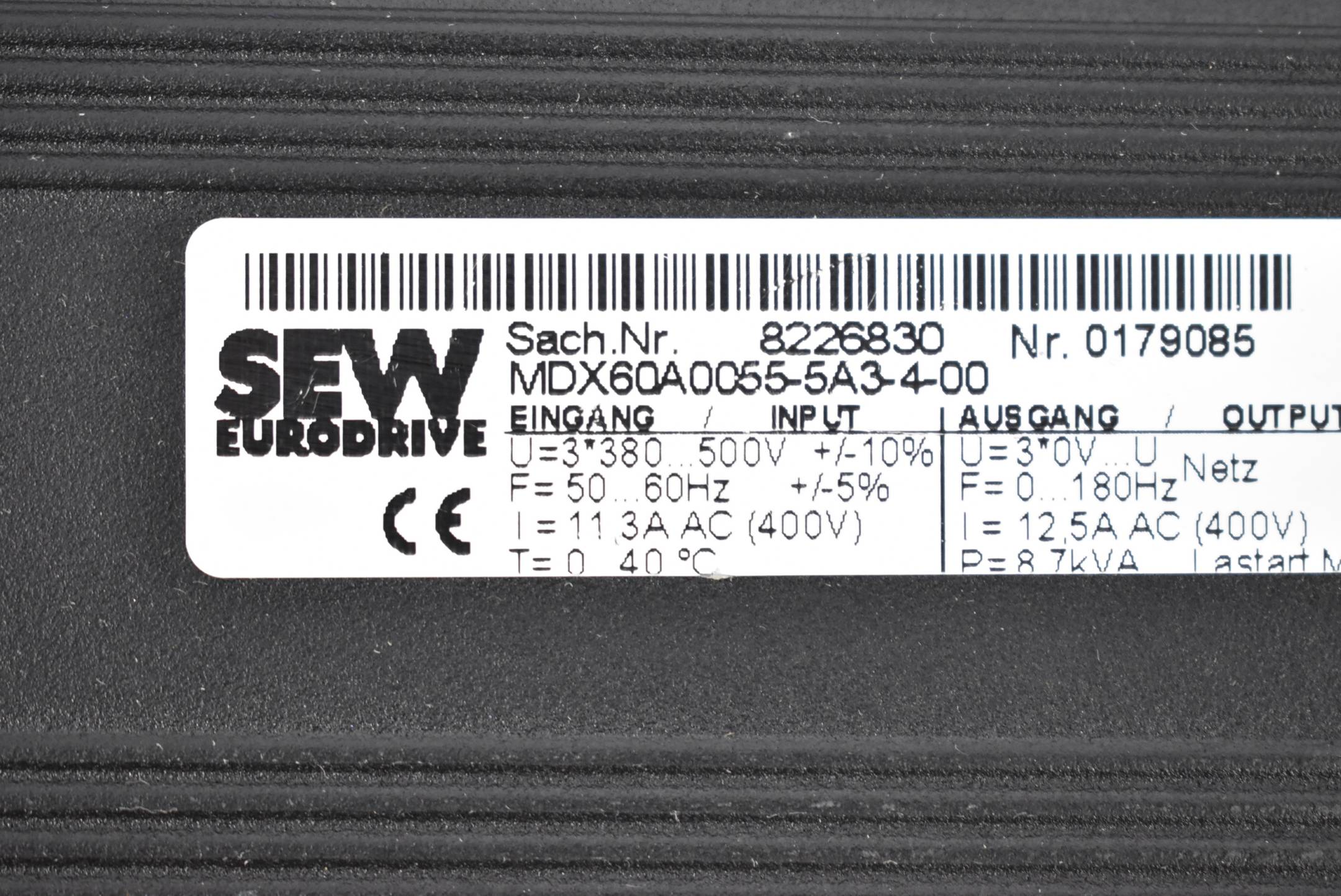 SEW Eurodrive Movidrive Umrichter MCH42A0055-5A3-4-0T + MDX60A0055-5A3-4-00