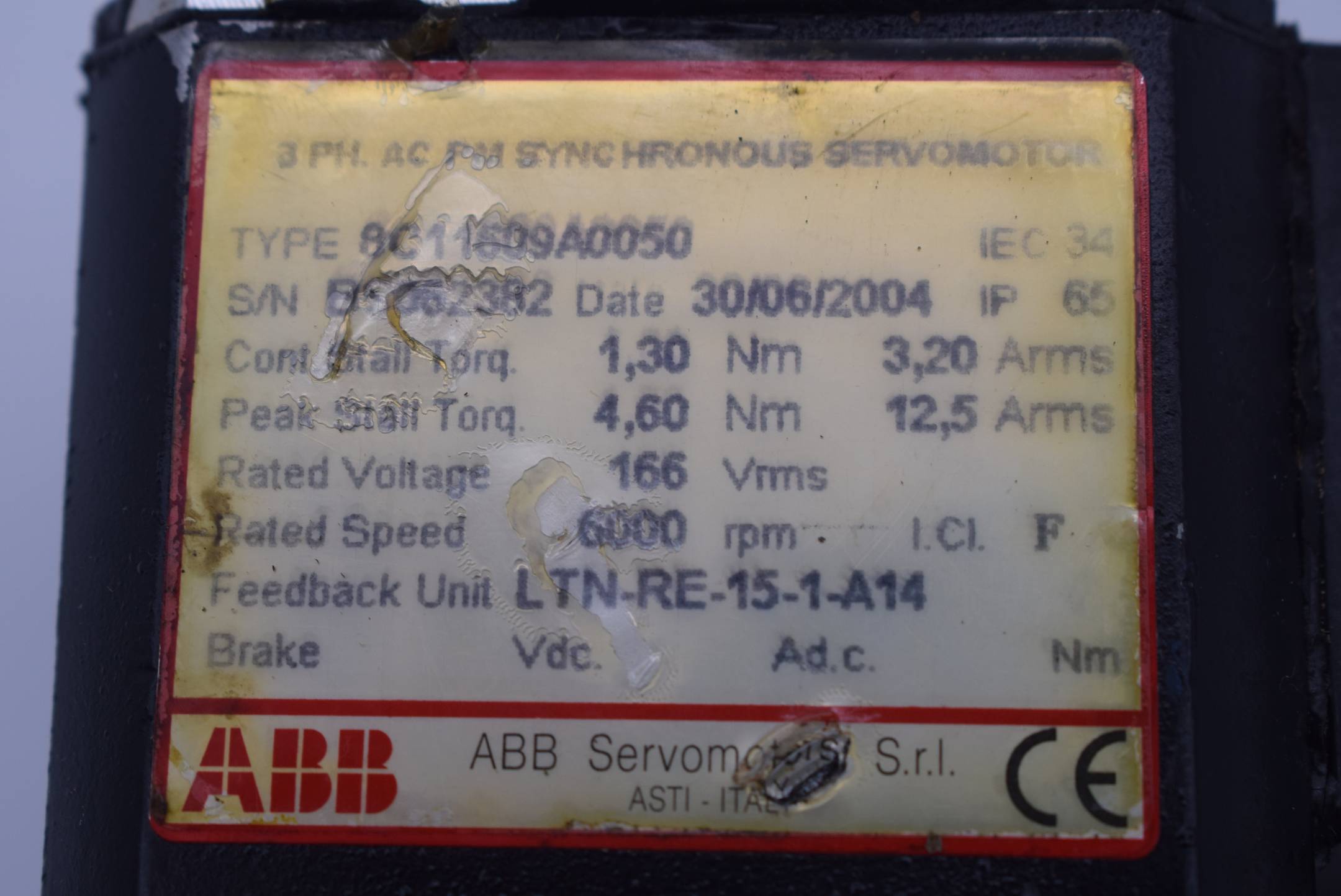 ABB Servomotor 8C11609A0050