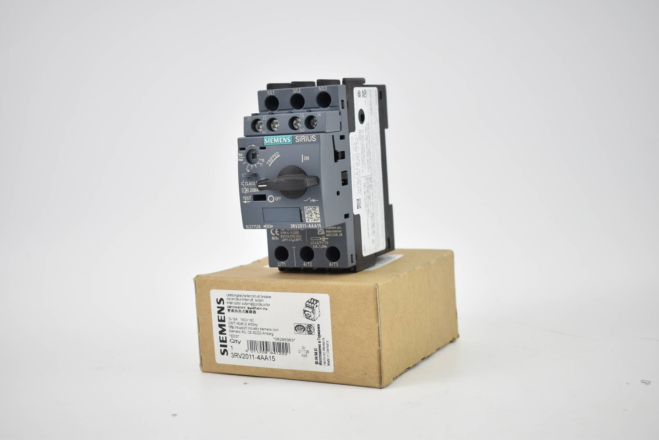 Siemens sirius Leistungsschalter Bg. S00 3RV2 011-4AA15 ( 3RV2011-4AA15 )