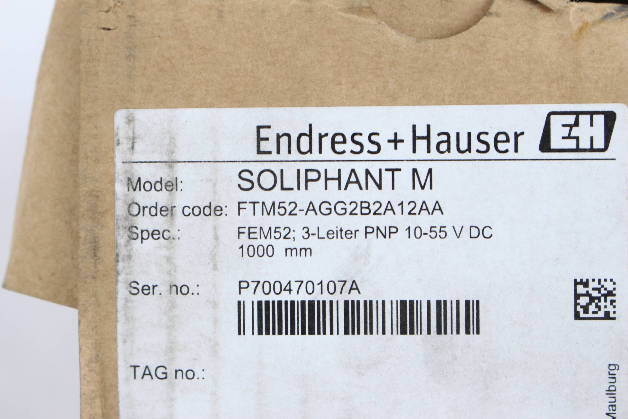 Endress+Hauser Grenzstanddetektion Soliphant M FTM52-AGG2B2A12AA 