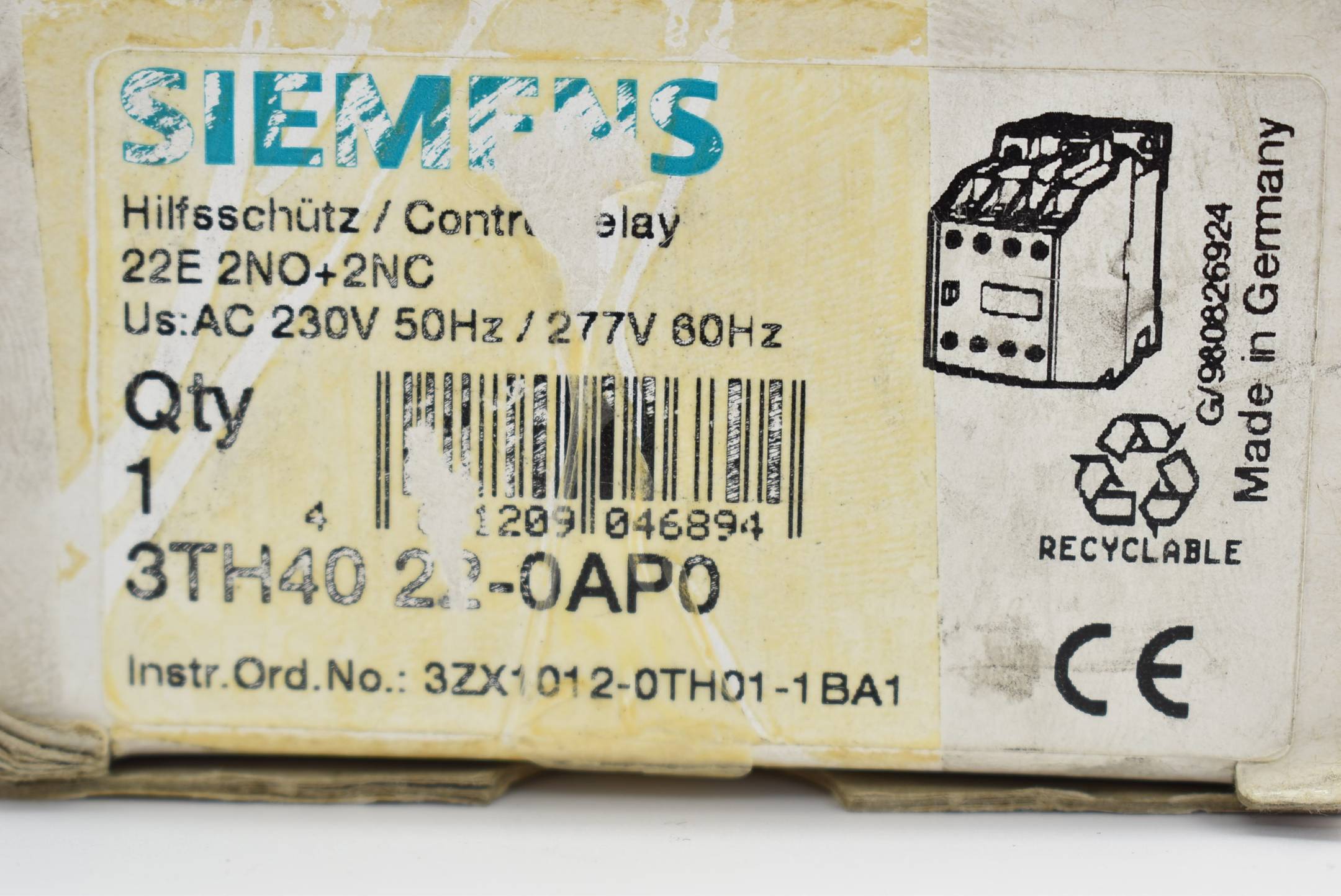 Siemens Hilfsschütz 22E DIN EN 50011 3TH40-22-0AP0