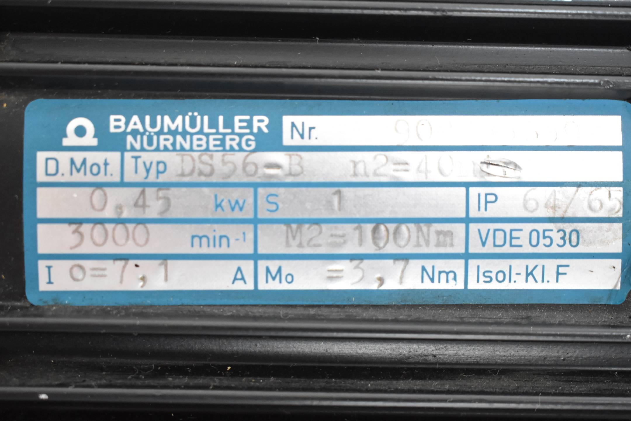 SEW / Baumüller Nürnberg  Servogetriebemotor  R43 LP71 ( DS56-B )