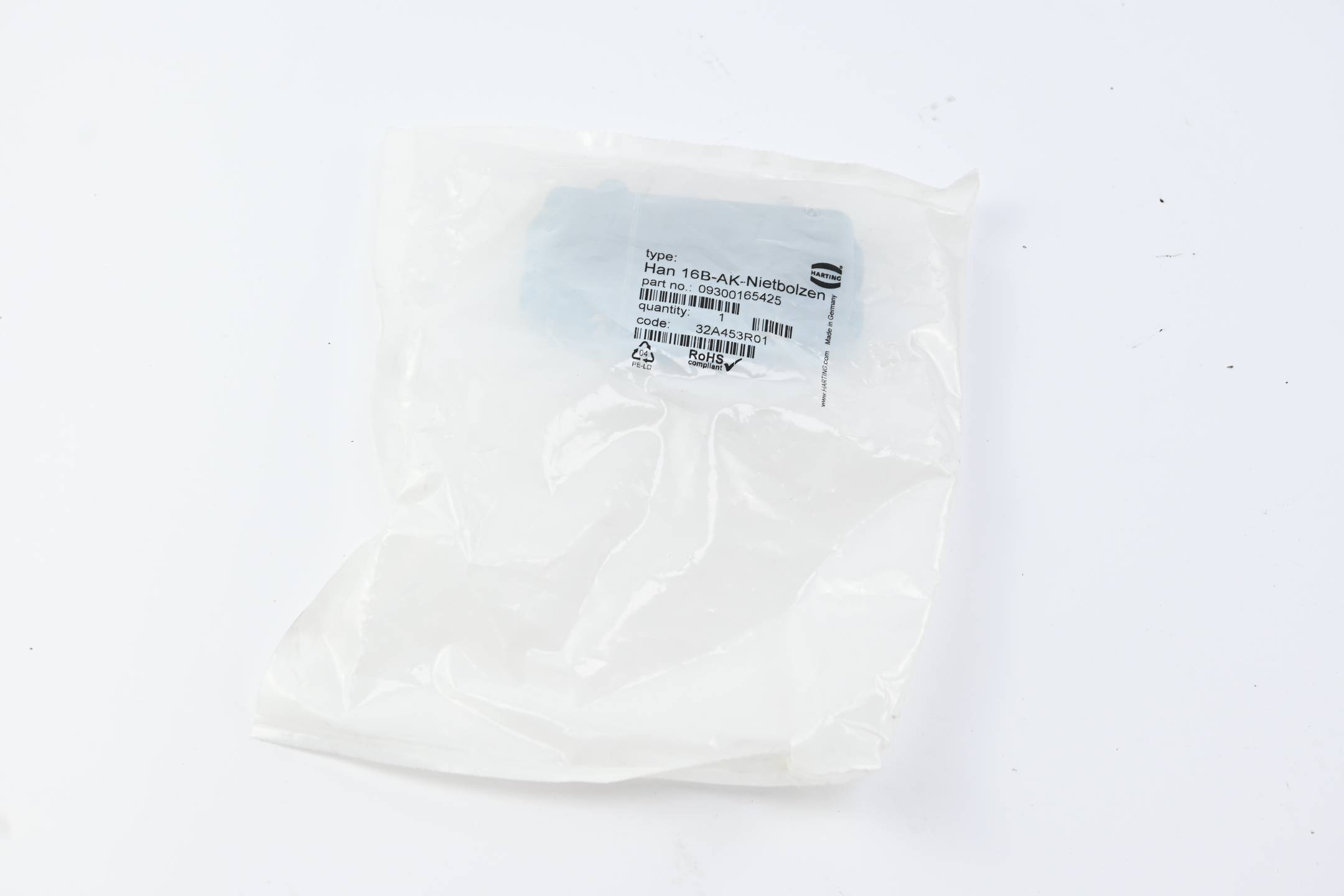 Harting Schutzkappe Han 16B-AK-Nietbolzen ( 09300165425 )